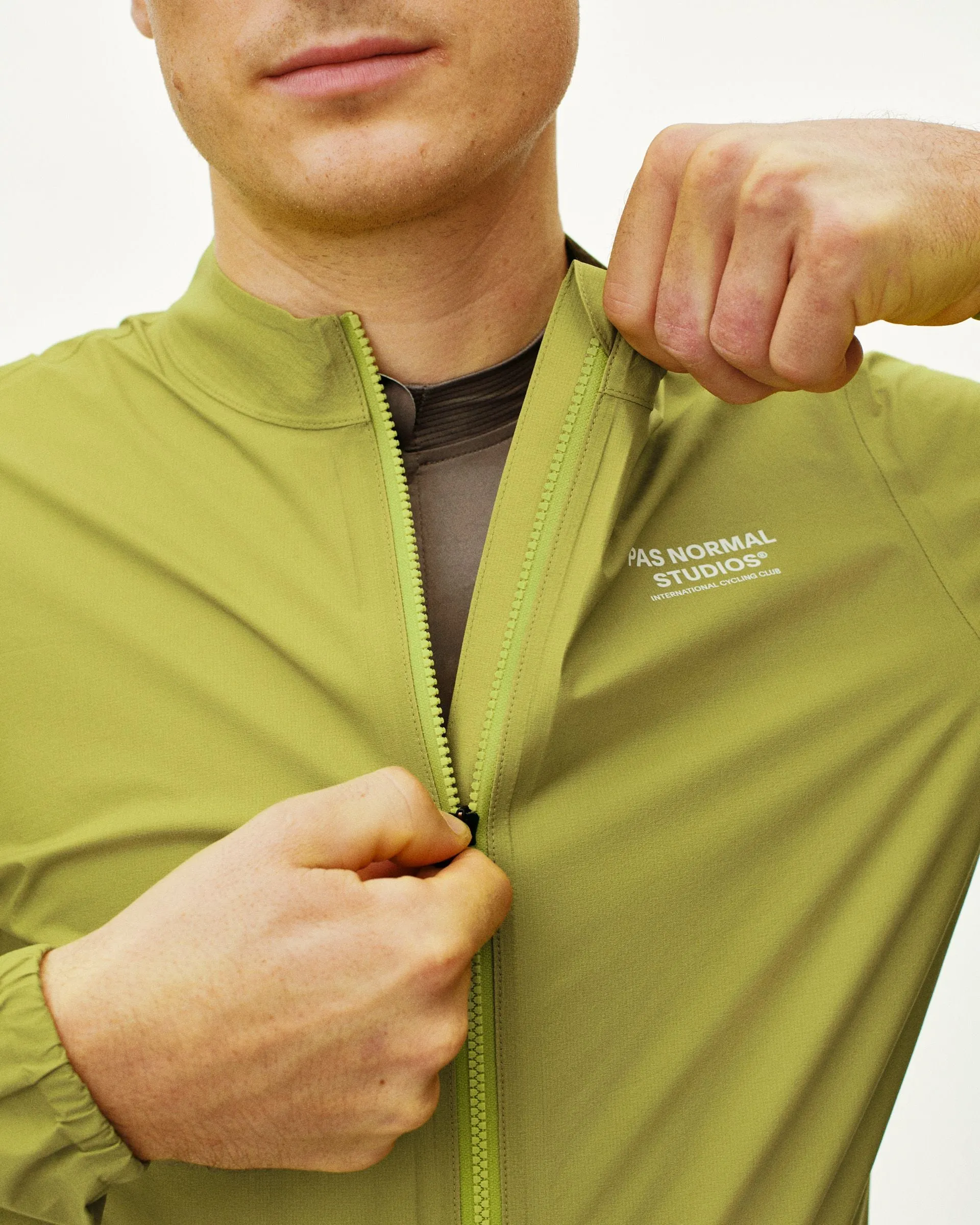 PAS NORMAL STUDIOS Men's Mechanism Rain Jacket - Moss Green - Image 6
