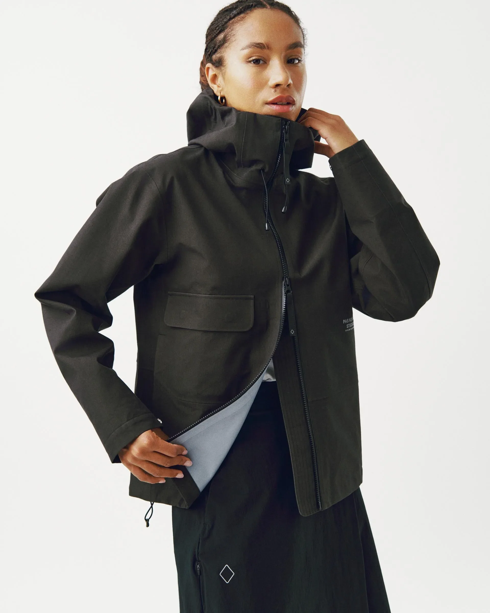 PAS NORMAL STUDIOS Off Race 3L Cotton Shell Jacket - Dark Olive - Image 3