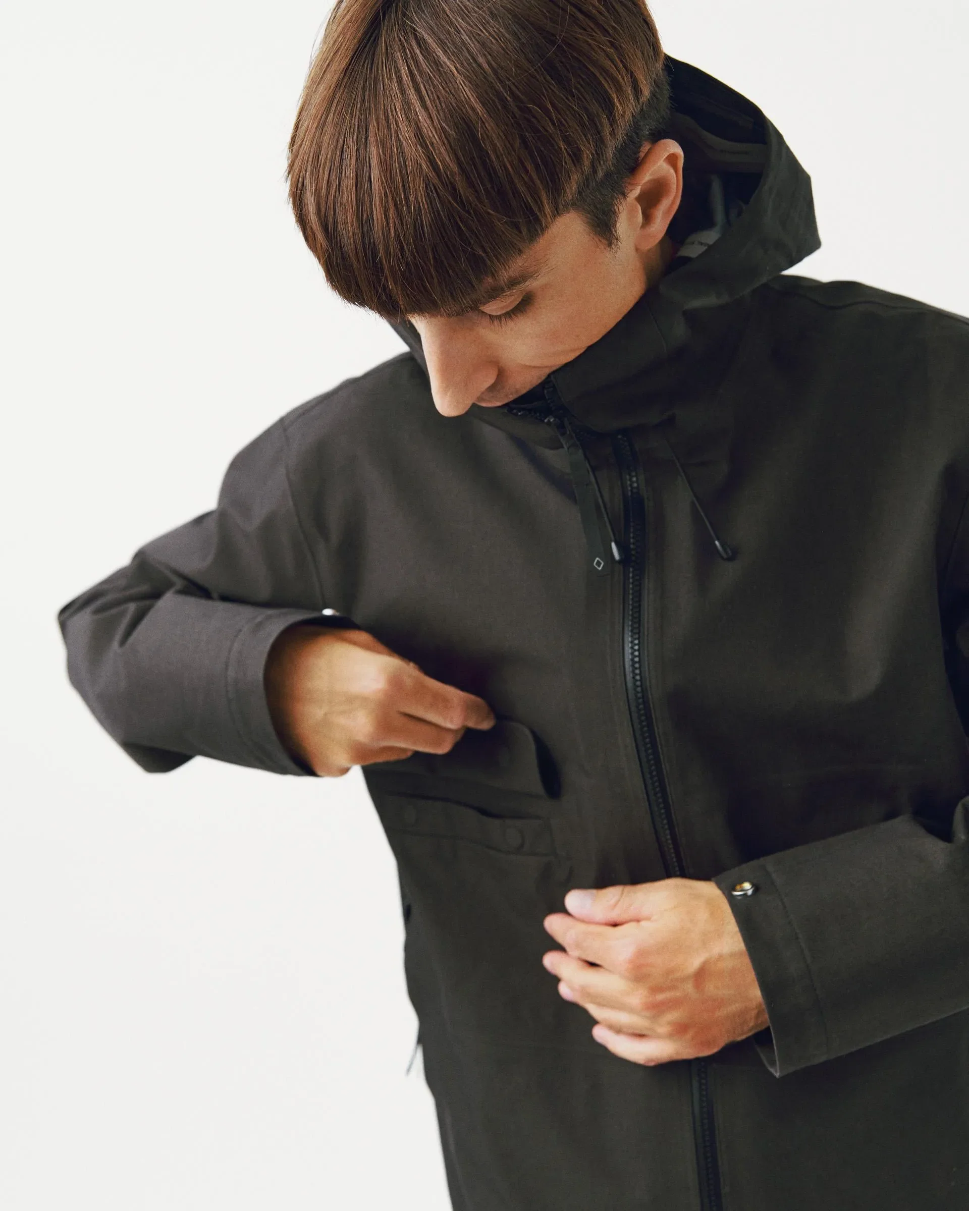 PAS NORMAL STUDIOS Off Race 3L Cotton Shell Jacket - Dark Olive - Image 9