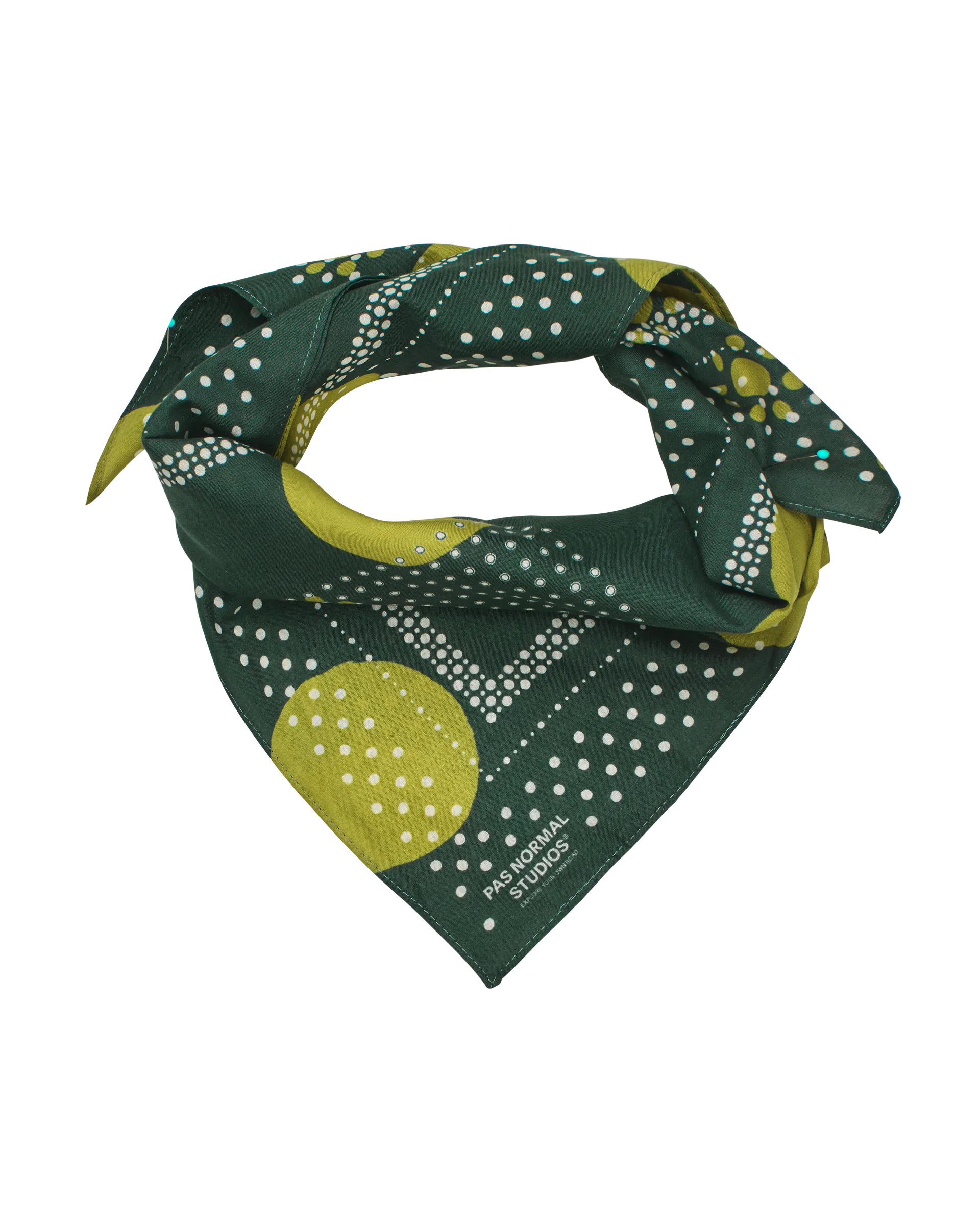 PAS NORMAL STUDIOS Off Race Bandana - Moss Green - Image 2
