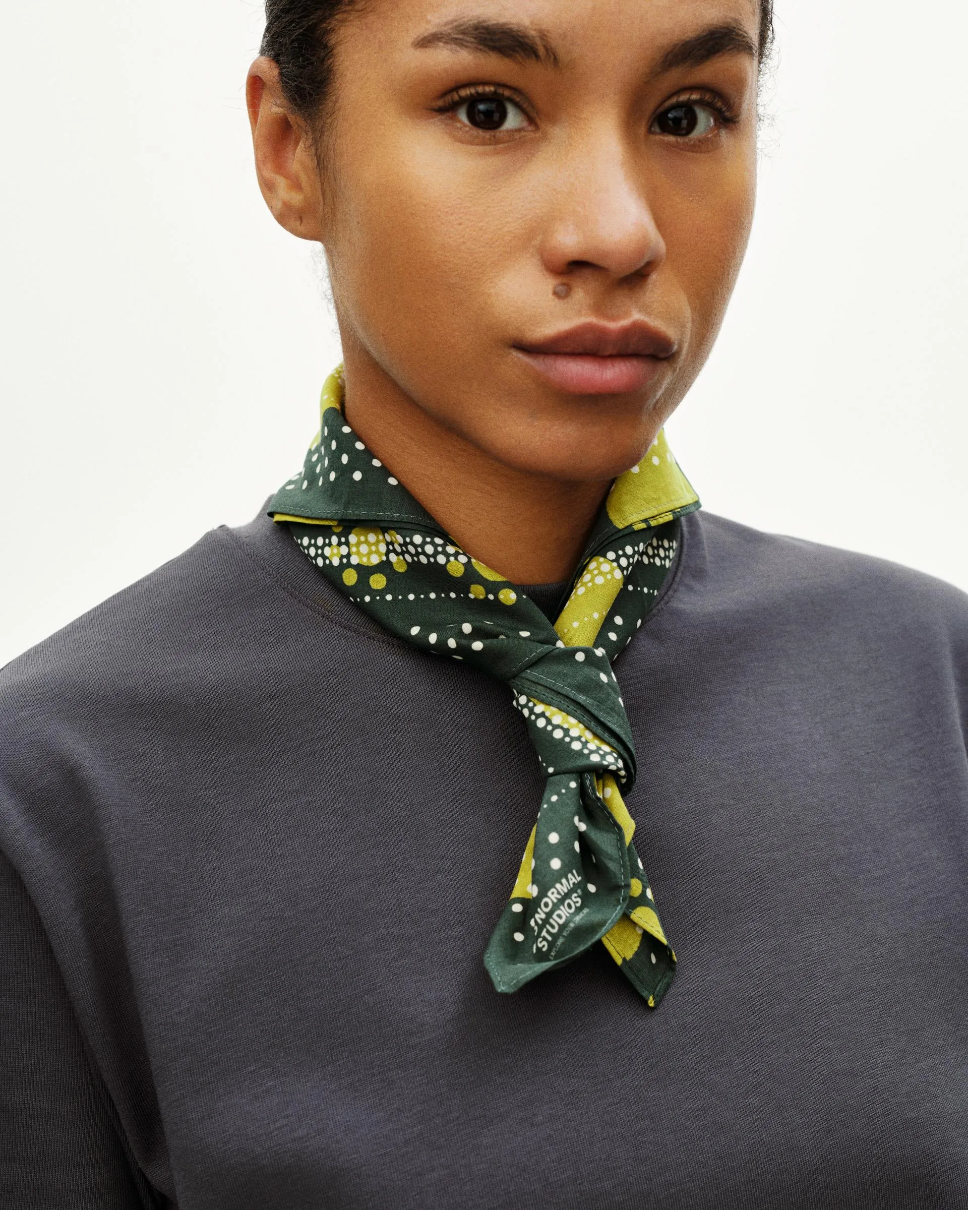 PAS NORMAL STUDIOS Off Race Bandana - Moss Green - Image 3