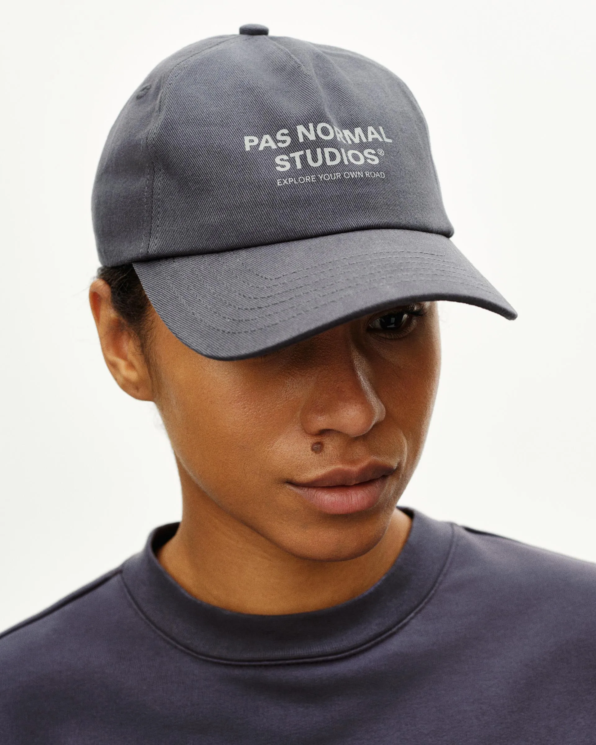 PAS NORMAL STUDIOS Off Race Cotton Cap - Dark Navy - Image 3