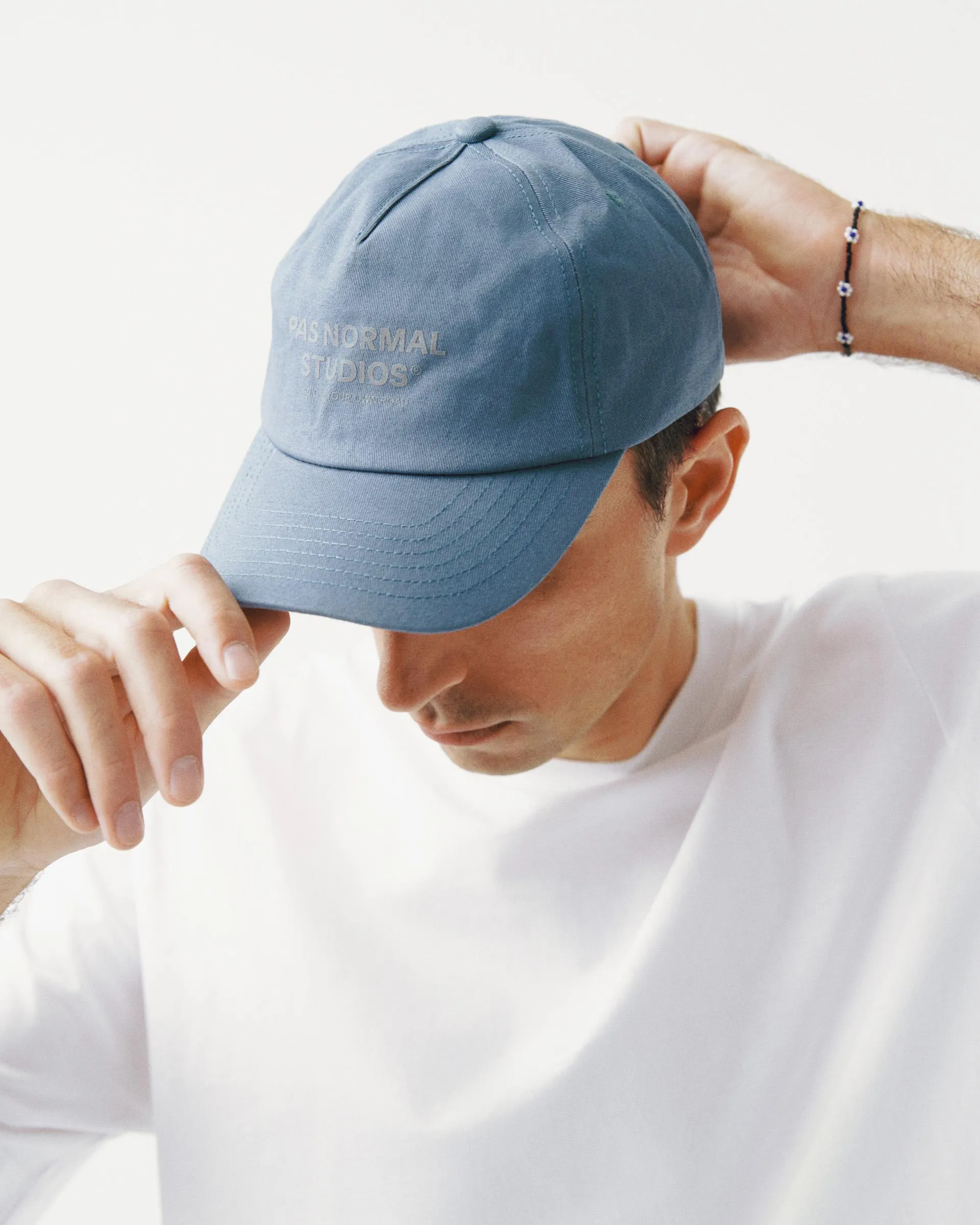 PAS NORMAL STUDIOS Off Race Cotton Cap - Light Blue - Image 3