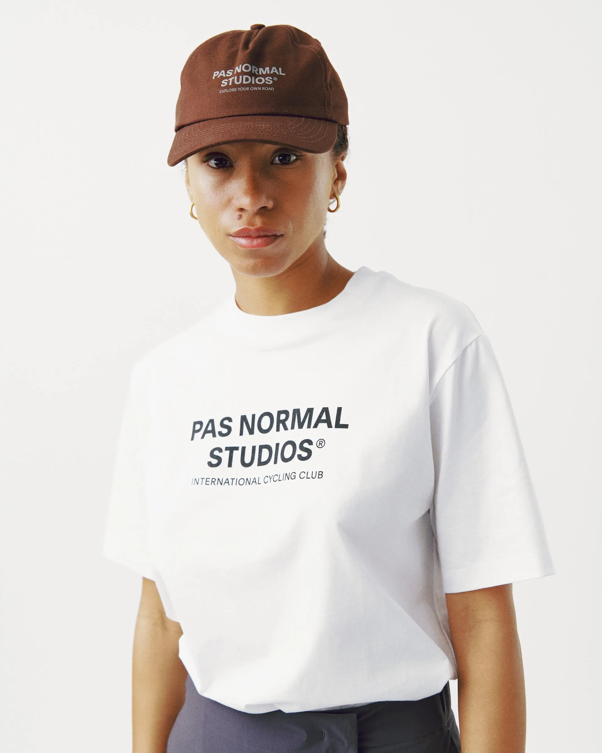 PAS NORMAL STUDIOS Off Race Cotton Cap - Light Brown - Image 3