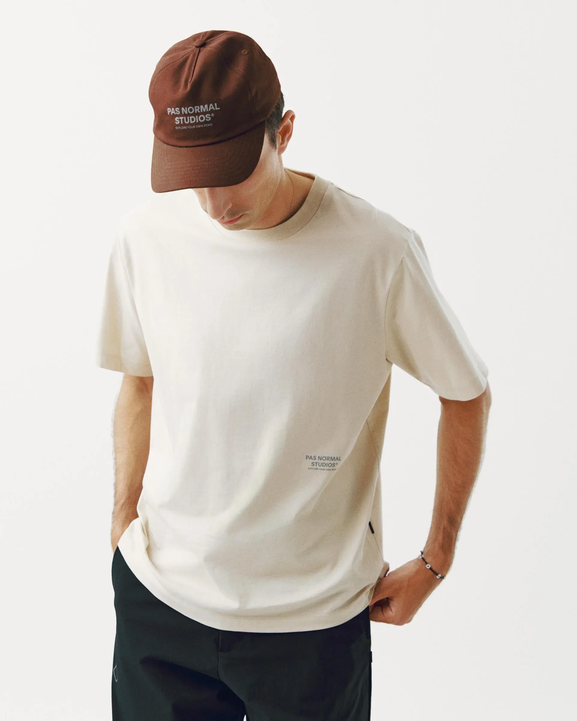 PAS NORMAL STUDIOS Off Race Cotton Cap - Light Brown - Image 4