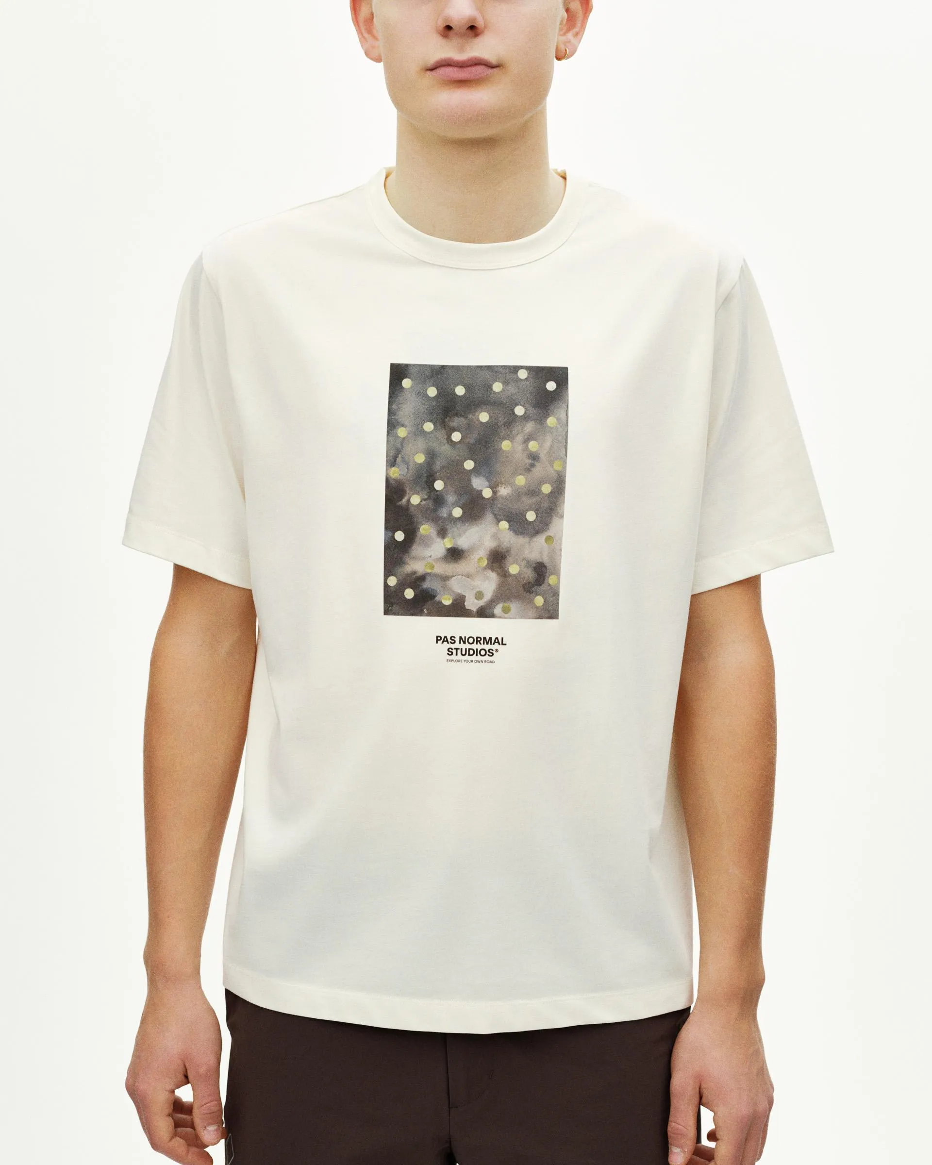 PAS NORMAL STUDIOS Off Race Cotton Tech Graphic Tshirt - Off White - Image 5