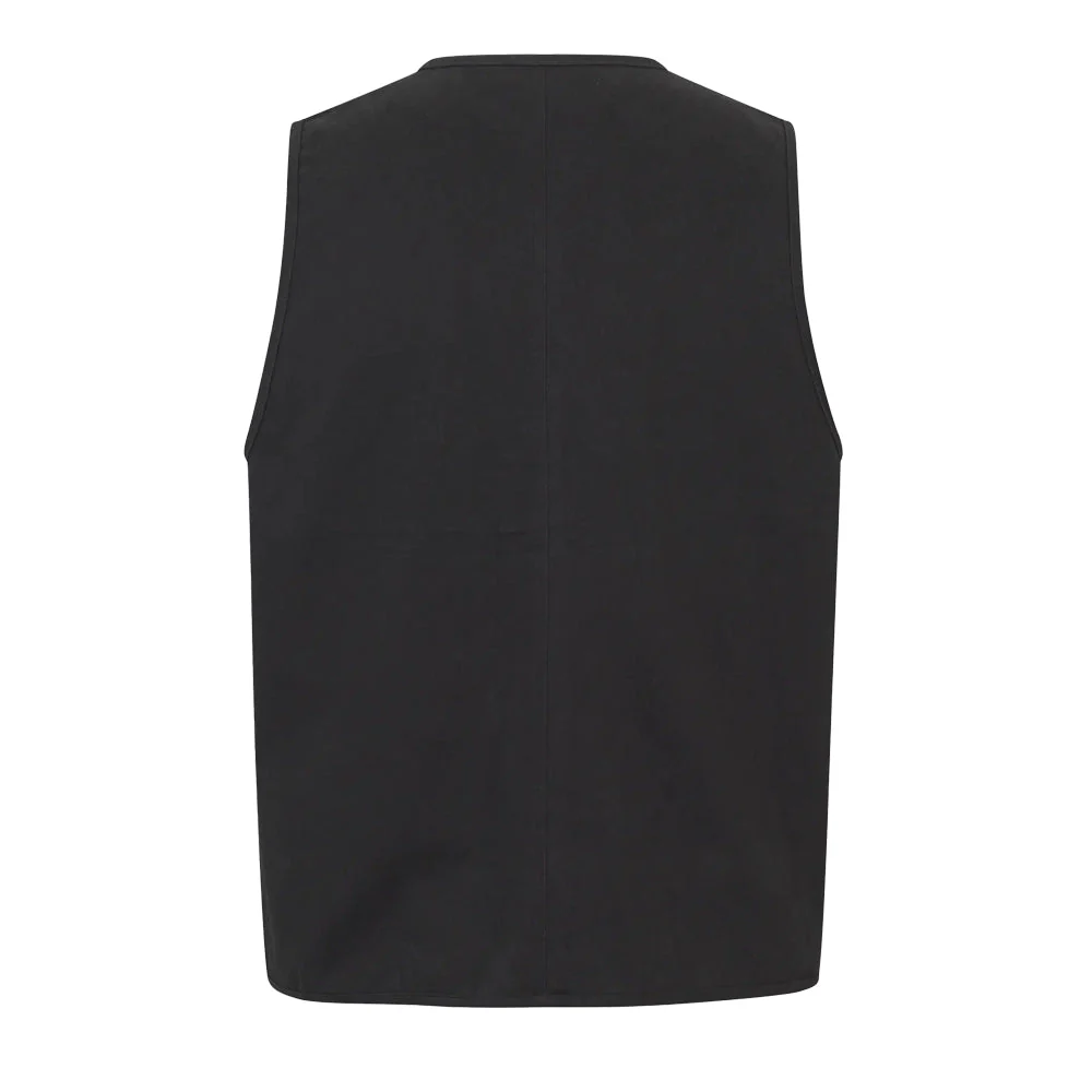 PAS NORMAL STUDIOS Off Race Cotton Twill Vest - Black - Image 2