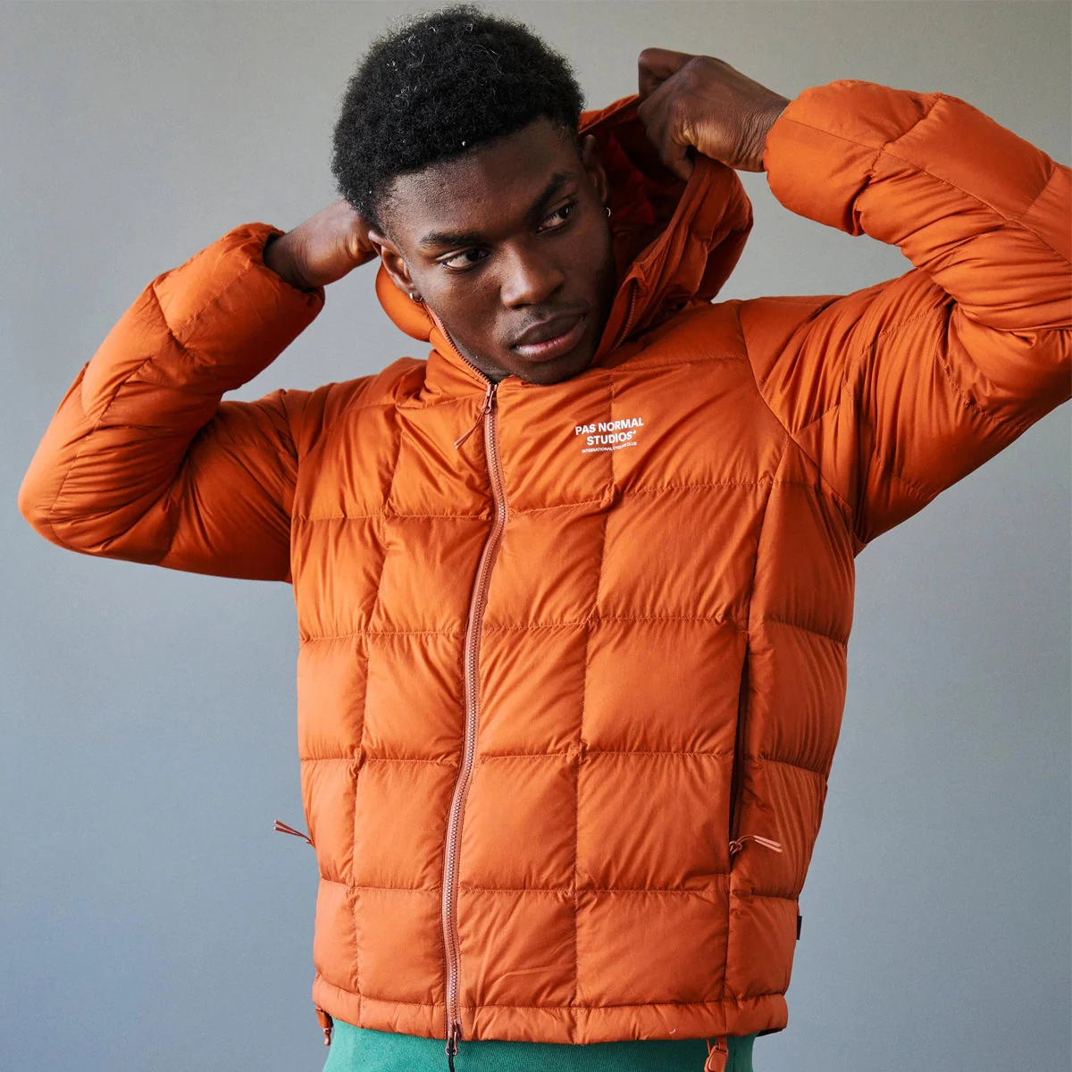 PAS NORMAL STUDIOS Off Race Down Jacket - Copper Orange - Image 4