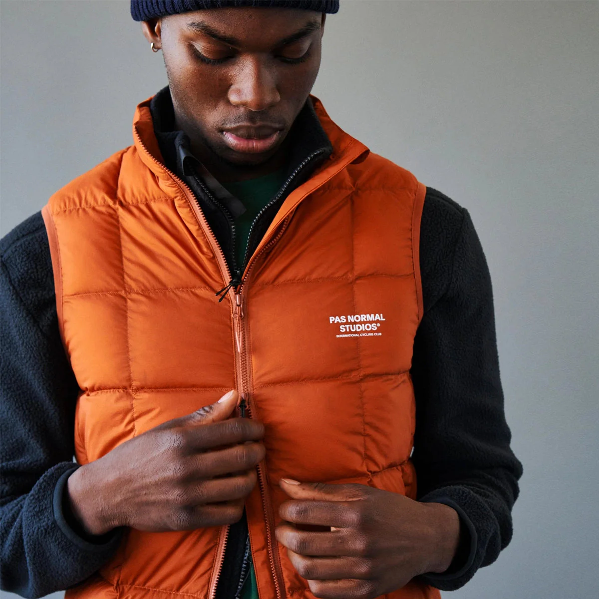 PAS NORMAL STUDIOS Off Race Down Vest - Copper Orange - Image 5