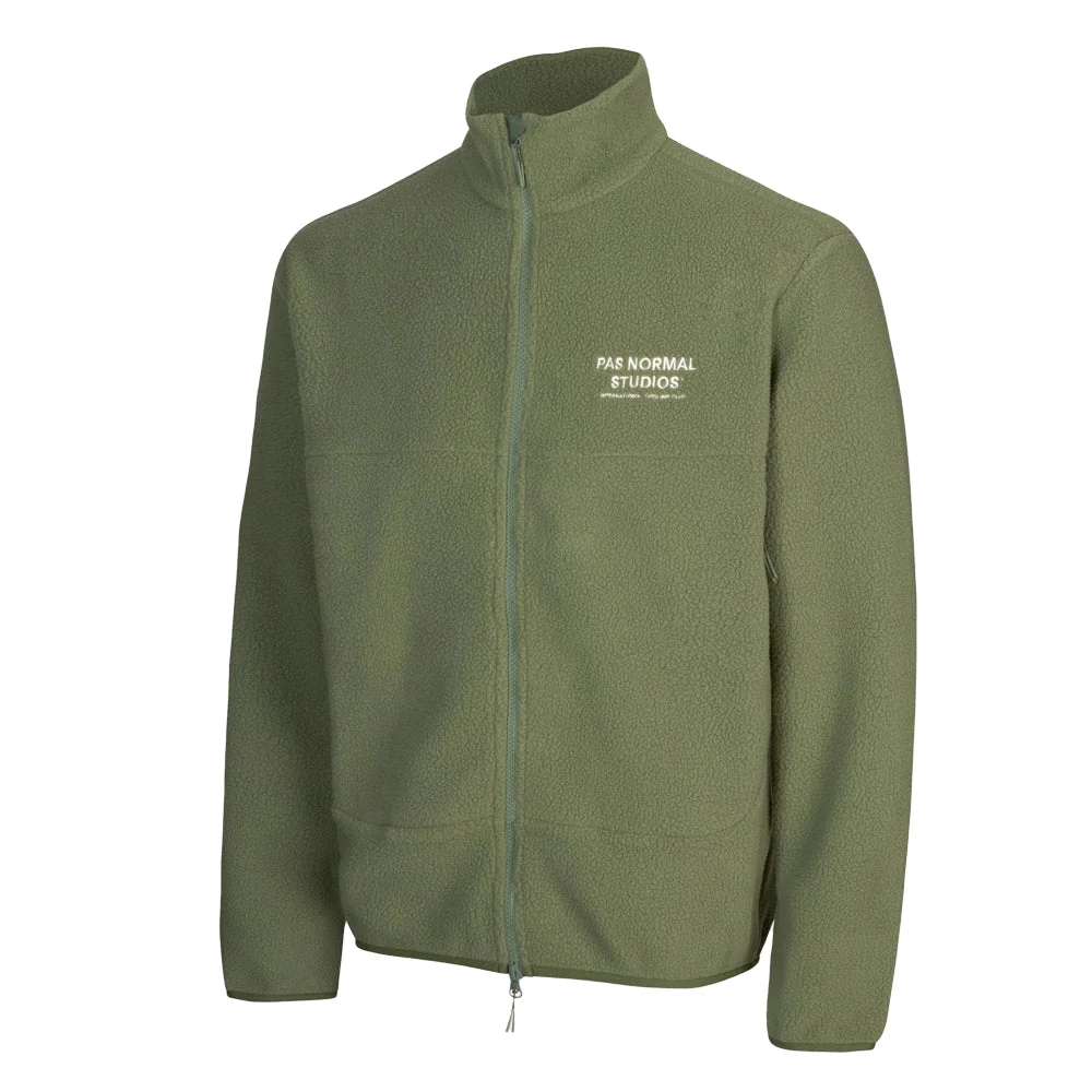 PAS NORMAL STUDIOS Off Race Fleece Jacket - Army Green - Image 3