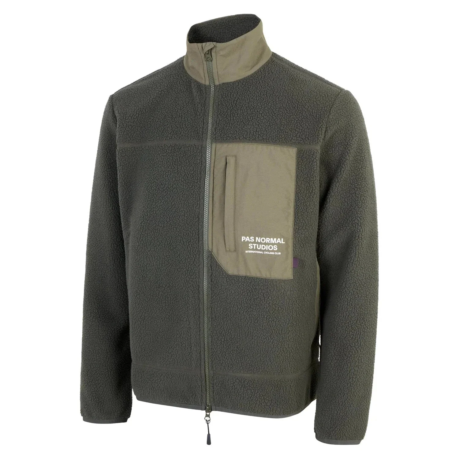 PAS NORMAL STUDIOS Off Race Fleece Jacket - Dark Olive - Image 2
