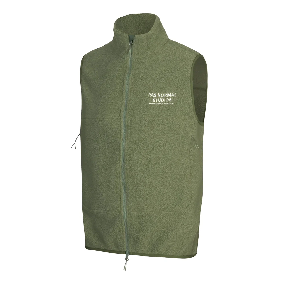 PAS NORMAL STUDIOS Off Race Fleece Vest - Army Green - Image 3