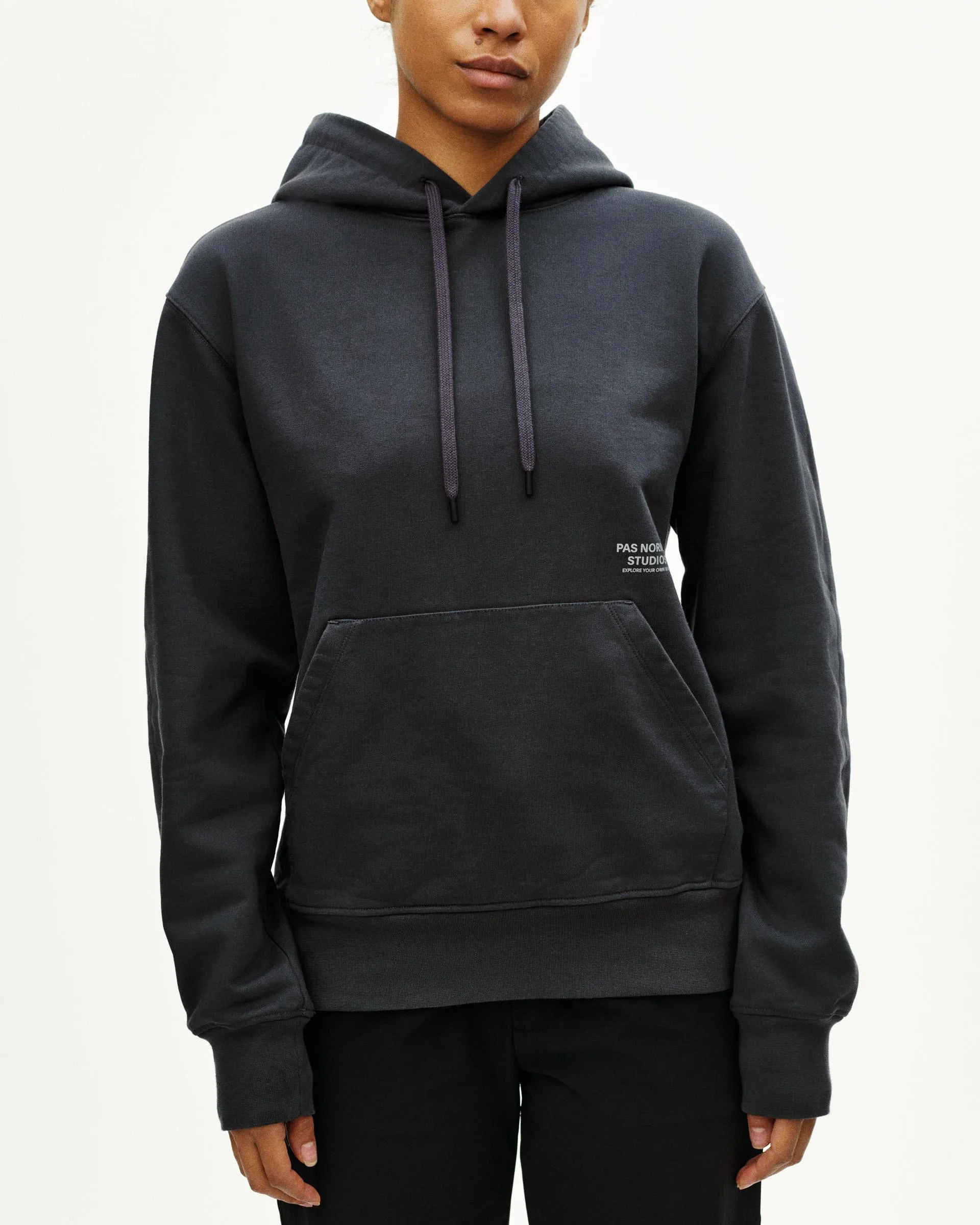 PAS NORMAL STUDIOS Off Race Graphic Hoodie - Dark Navy - Image 3