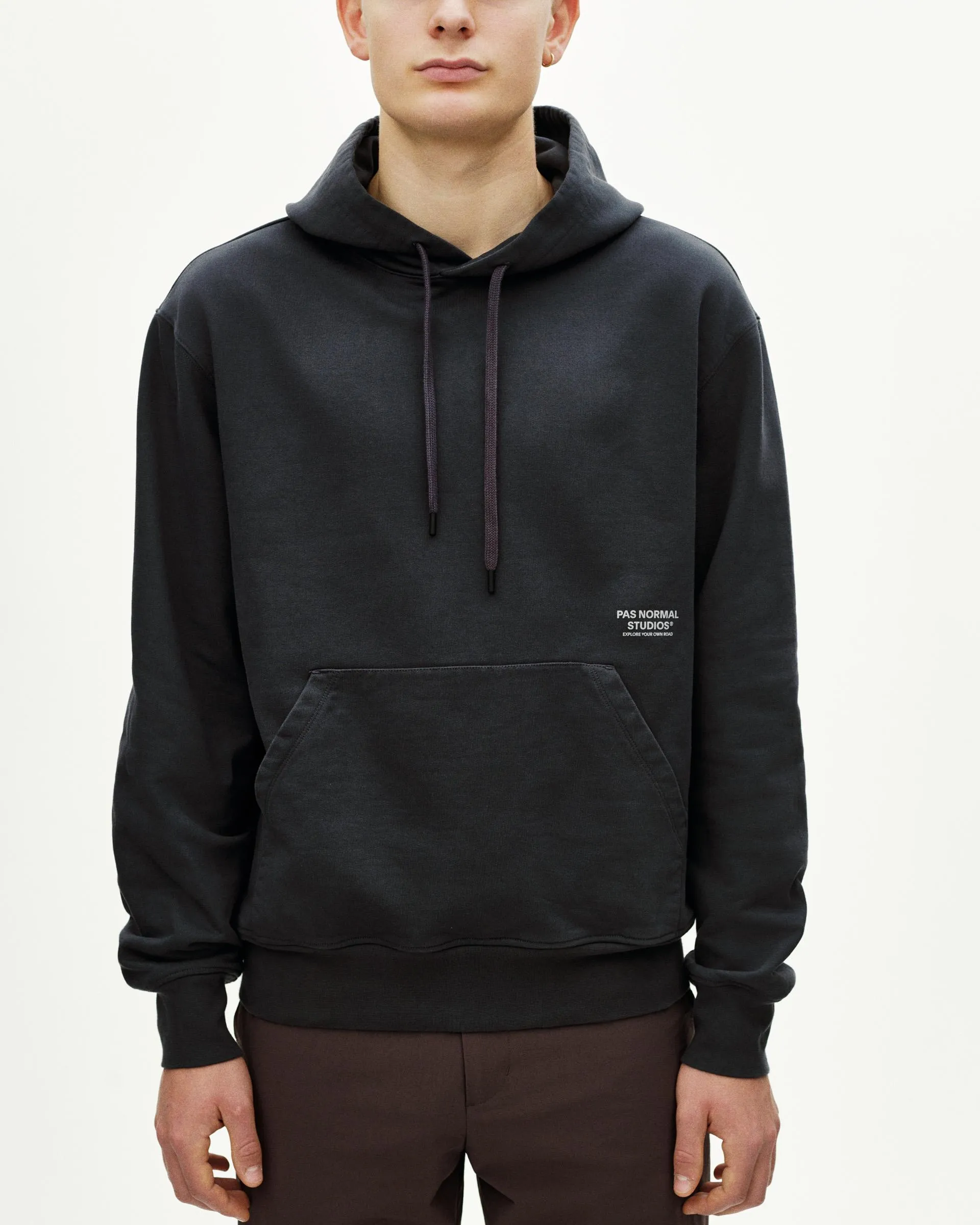 PAS NORMAL STUDIOS Off Race Graphic Hoodie - Dark Navy - Image 4