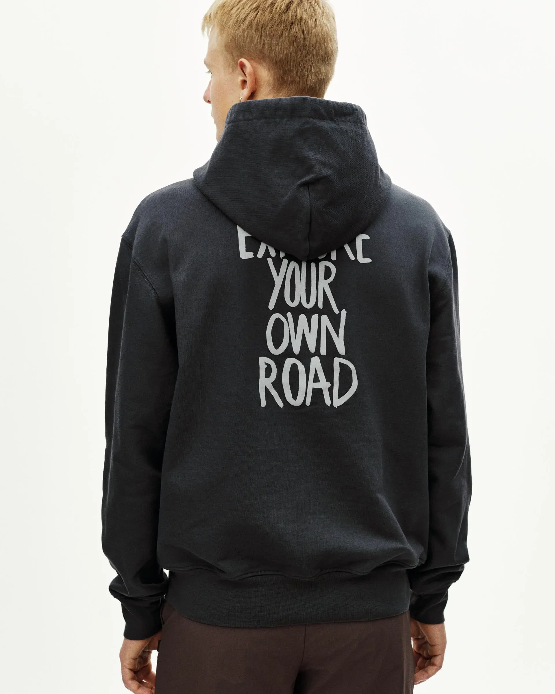 PAS NORMAL STUDIOS Off Race Graphic Hoodie - Dark Navy - Image 7