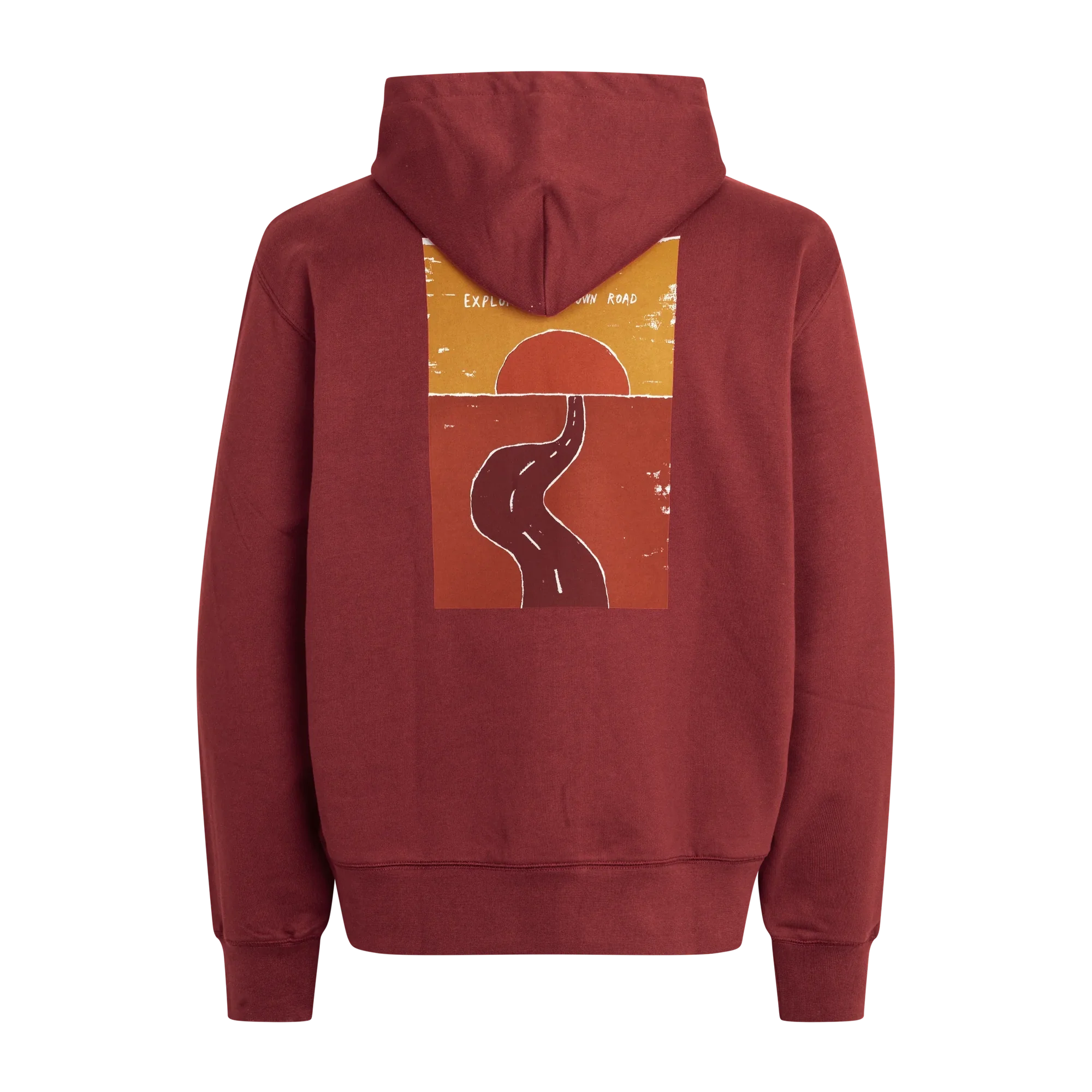 PAS NORMAL STUDIOS Off Race Graphic Hoodie - Maroon - Image 2