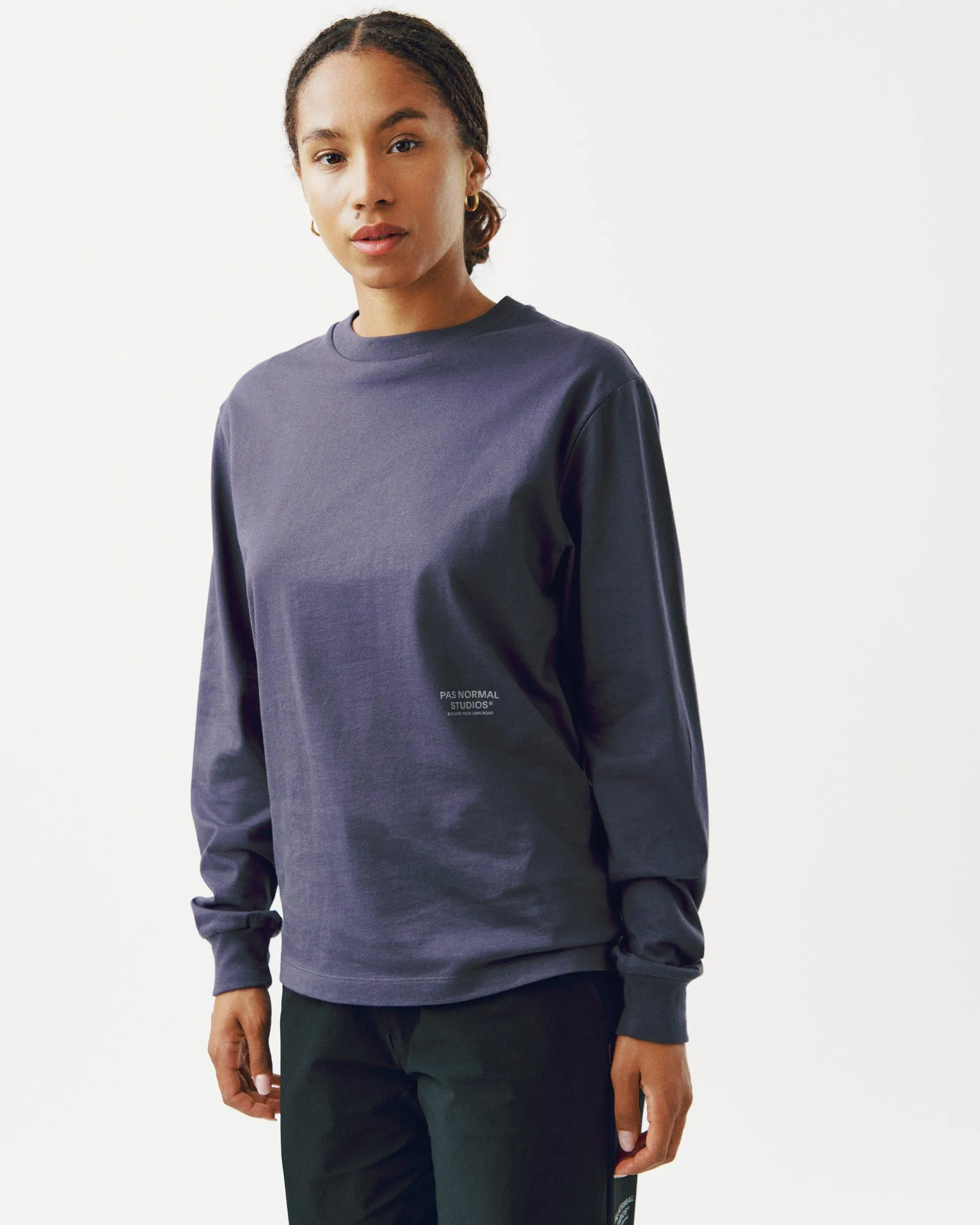 PAS NORMAL STUDIOS Off Race Graphic LS TShirt - Steel - Image 3