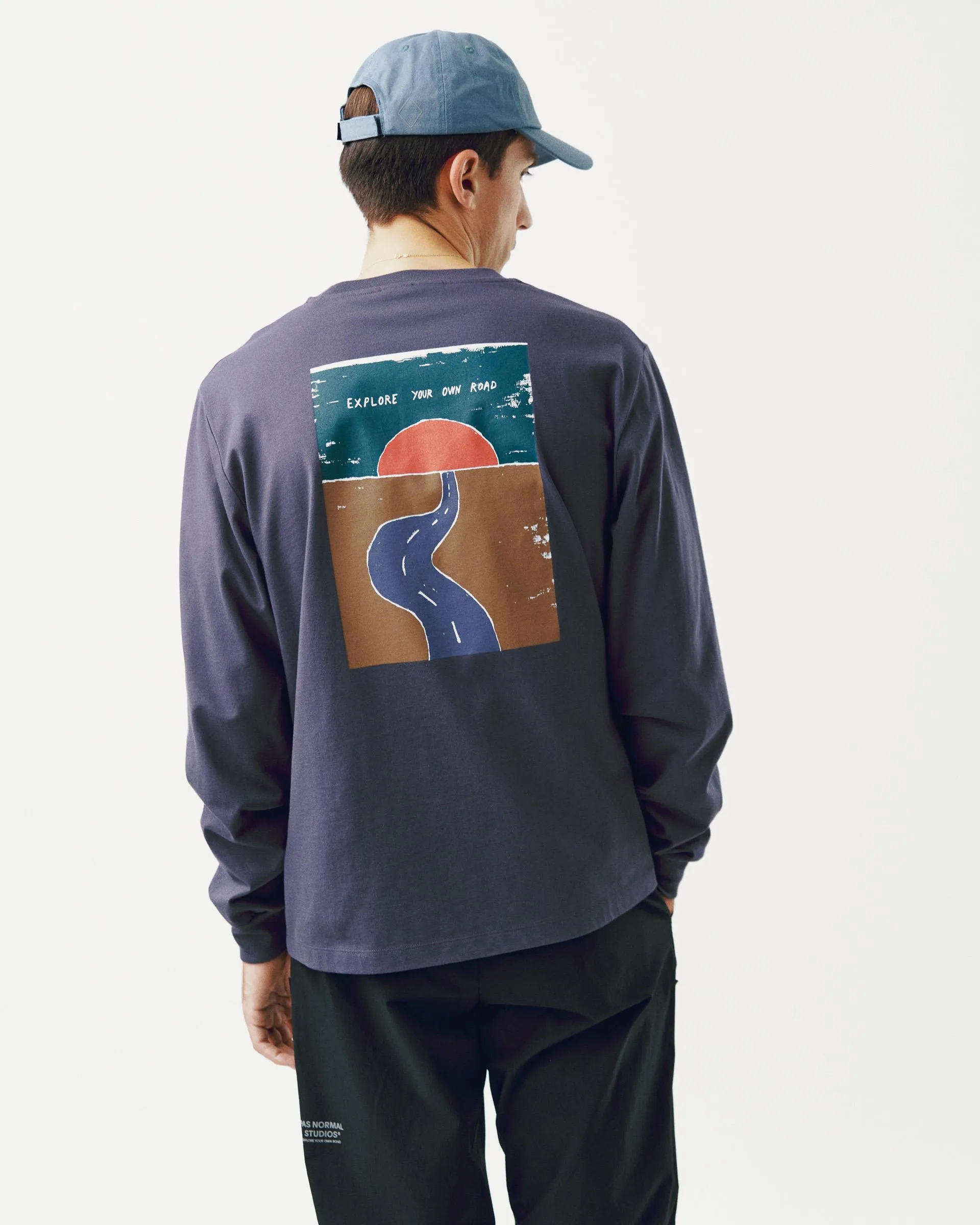 PAS NORMAL STUDIOS Off Race Graphic LS TShirt - Steel - Image 6