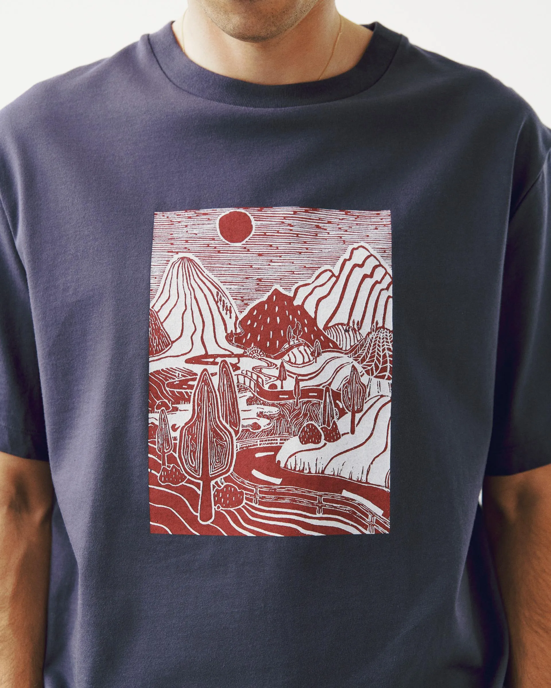 PAS NORMAL STUDIOS Off Race Graphic TShirt - Maroon - Image 3