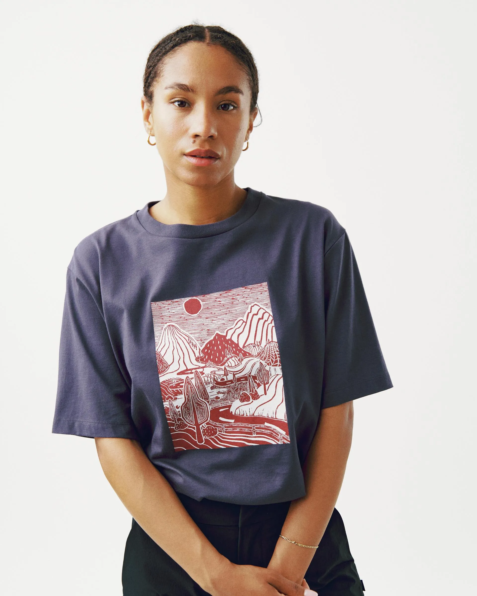 PAS NORMAL STUDIOS Off Race Graphic TShirt - Maroon - Image 4