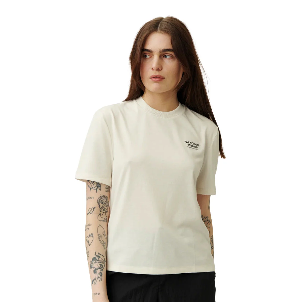 PAS NORMAL STUDIOS Off Race Lightweight Women Tshirt - Off White - Image 4