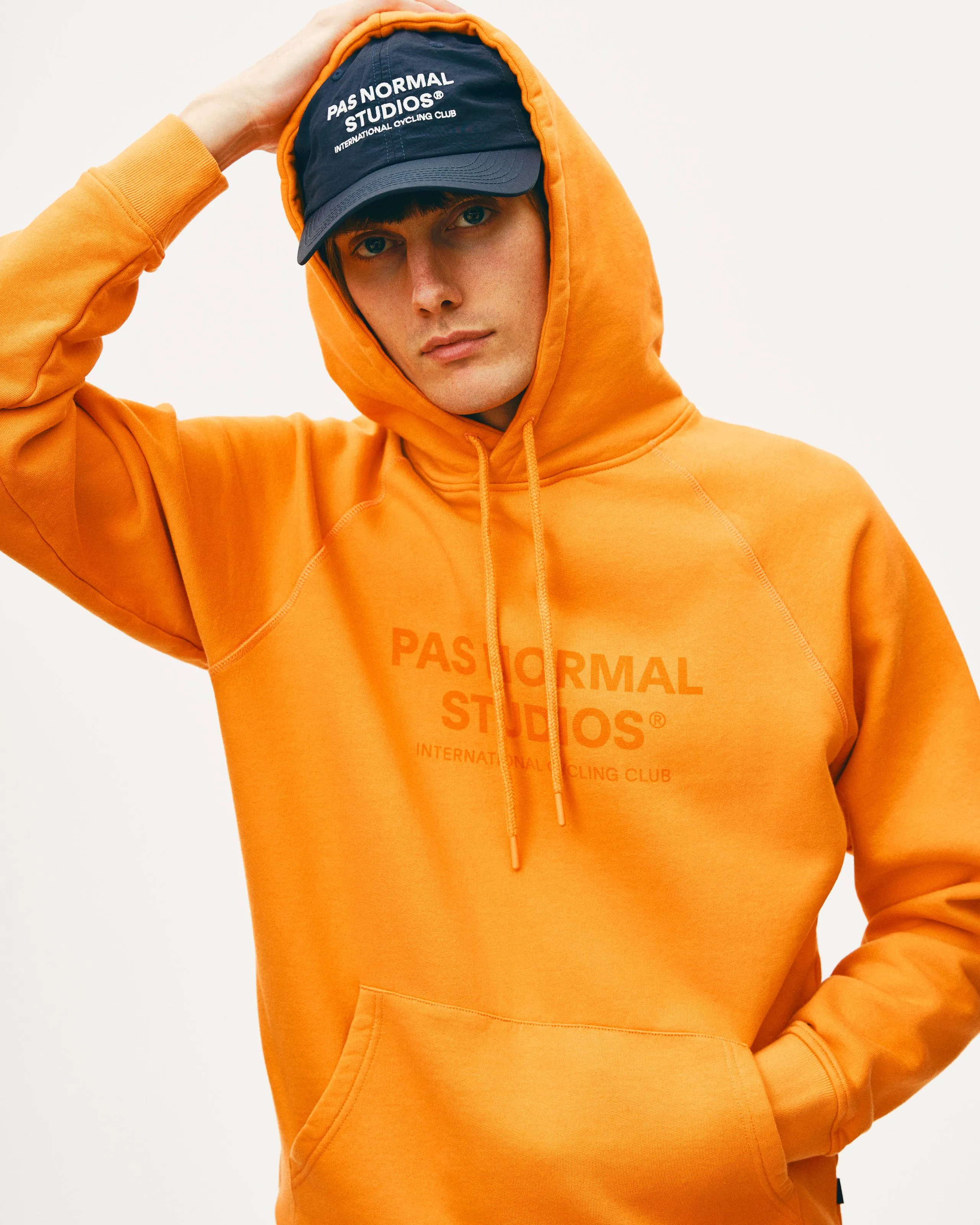 PAS NORMAL STUDIOS Off Race Logo Hoodie - Dusty Orange - Image 3