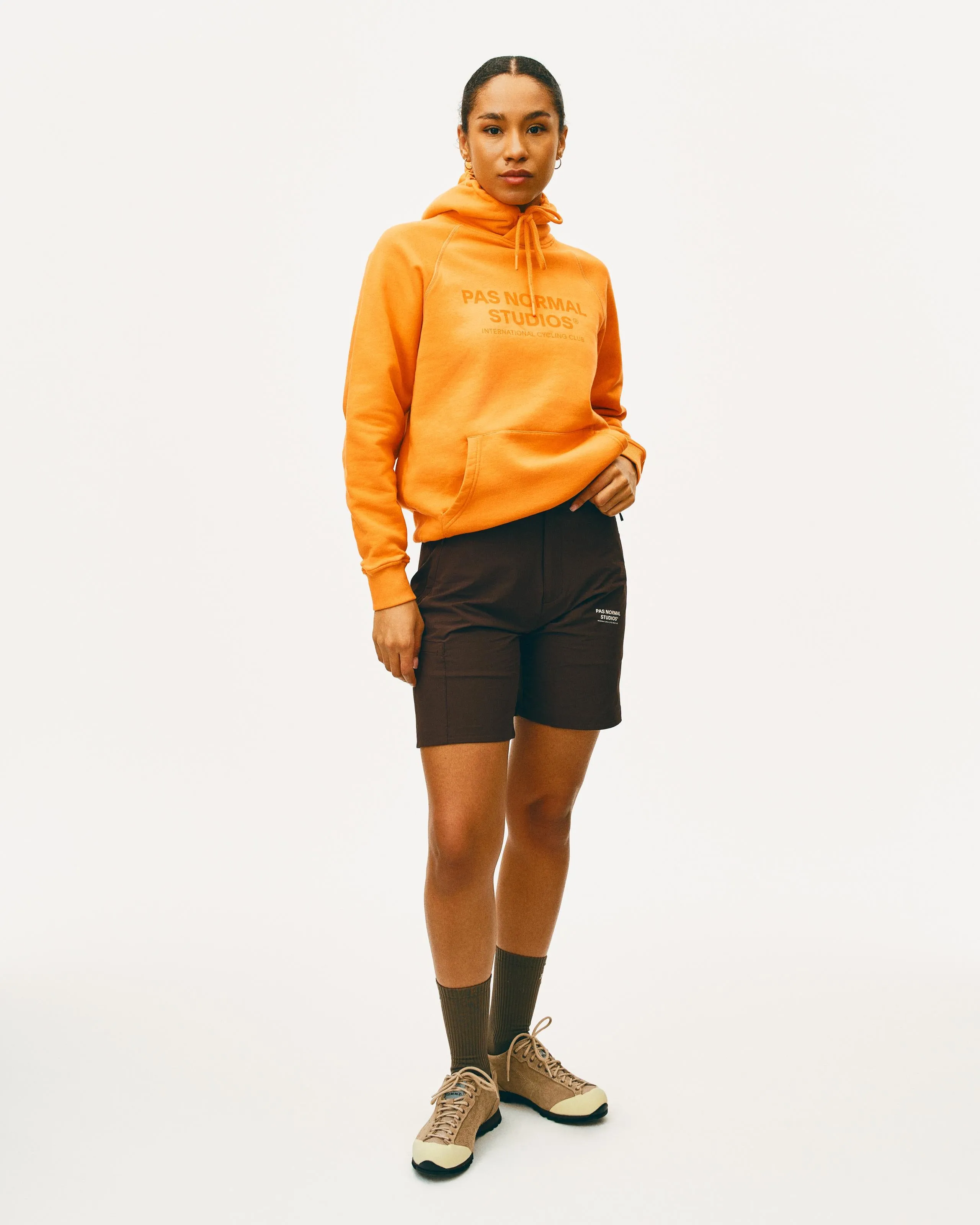PAS NORMAL STUDIOS Off Race Logo Hoodie - Dusty Orange - Image 6