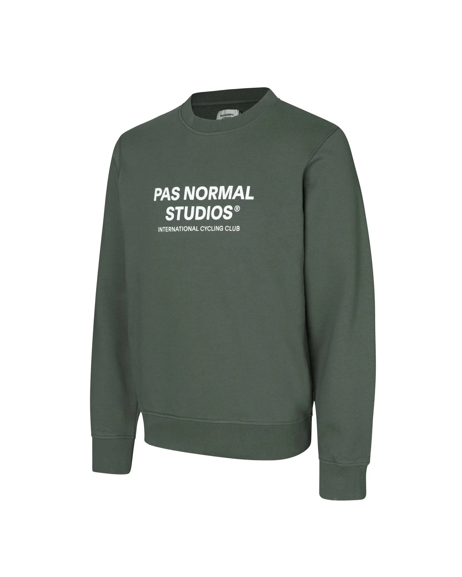 PAS NORMAL STUDIOS Off Race Logo Sweatshirt - Olive - Image 3