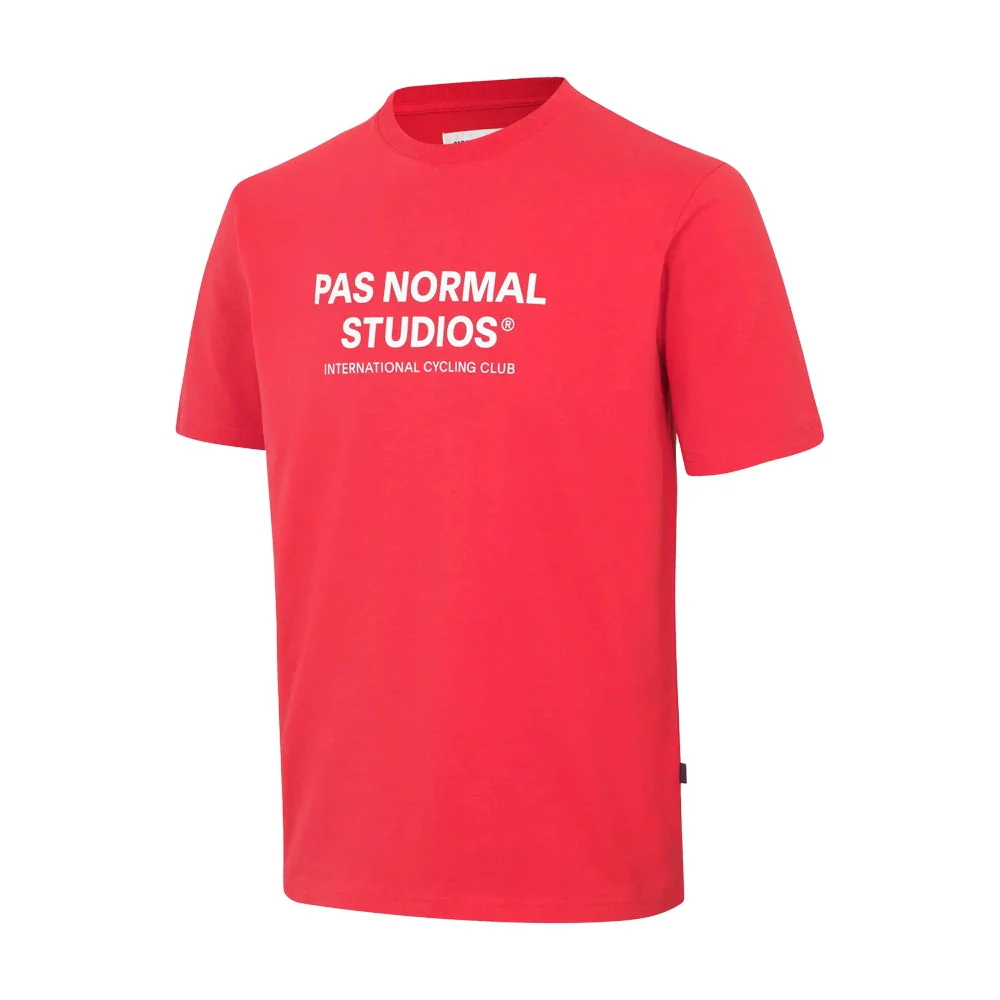PAS NORMAL STUDIOS Off Race Logo Tshirt - Deep Red - Image 3