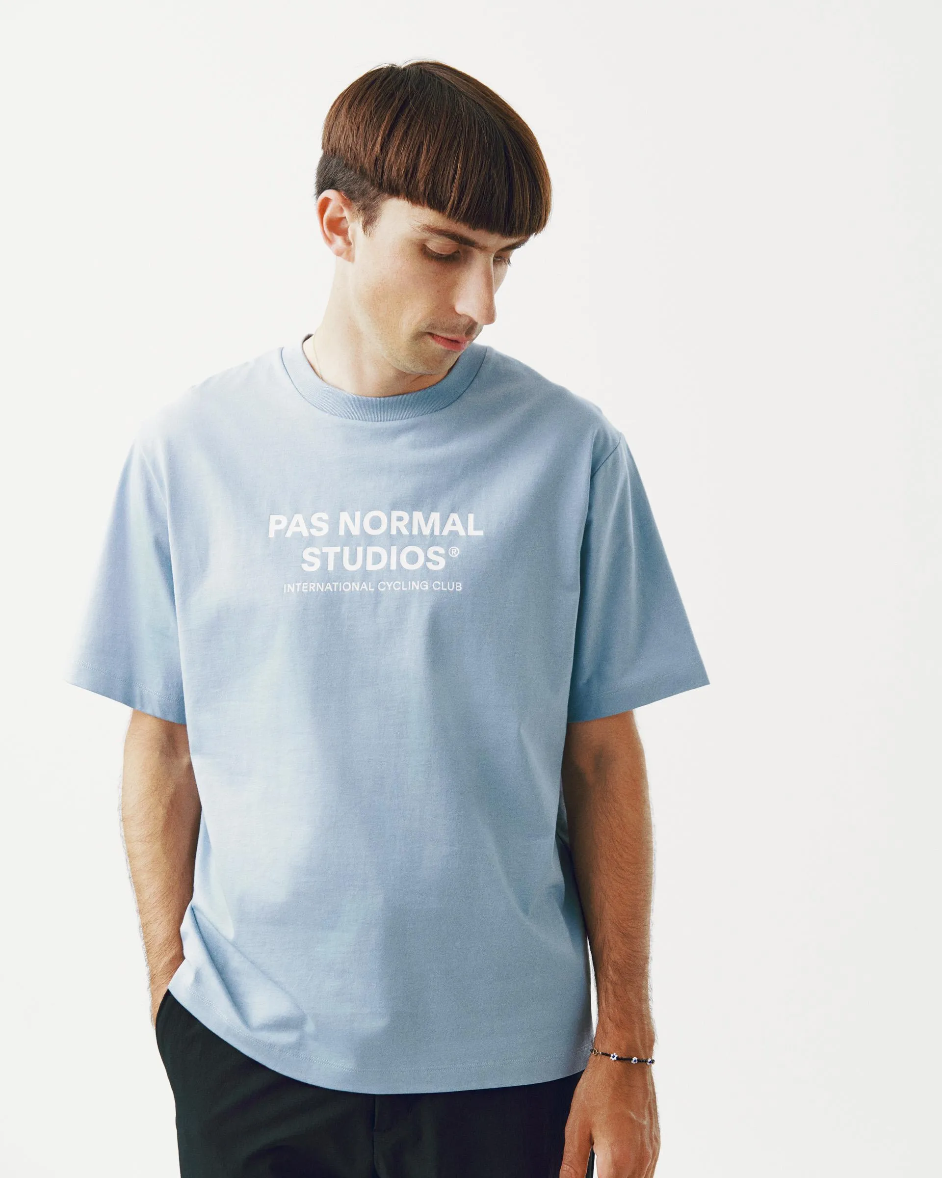 PAS NORMAL STUDIOS Off Race Logo TShirt - Light Blue - Image 5