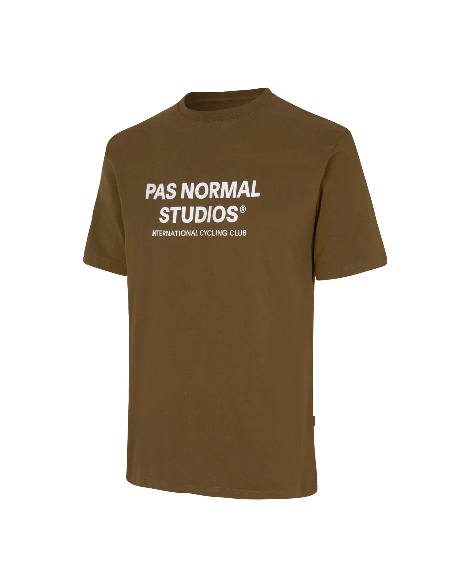 PAS NORMAL STUDIOS Off Race Logo Tshirt Short Sleeve - Army Brown - Image 3