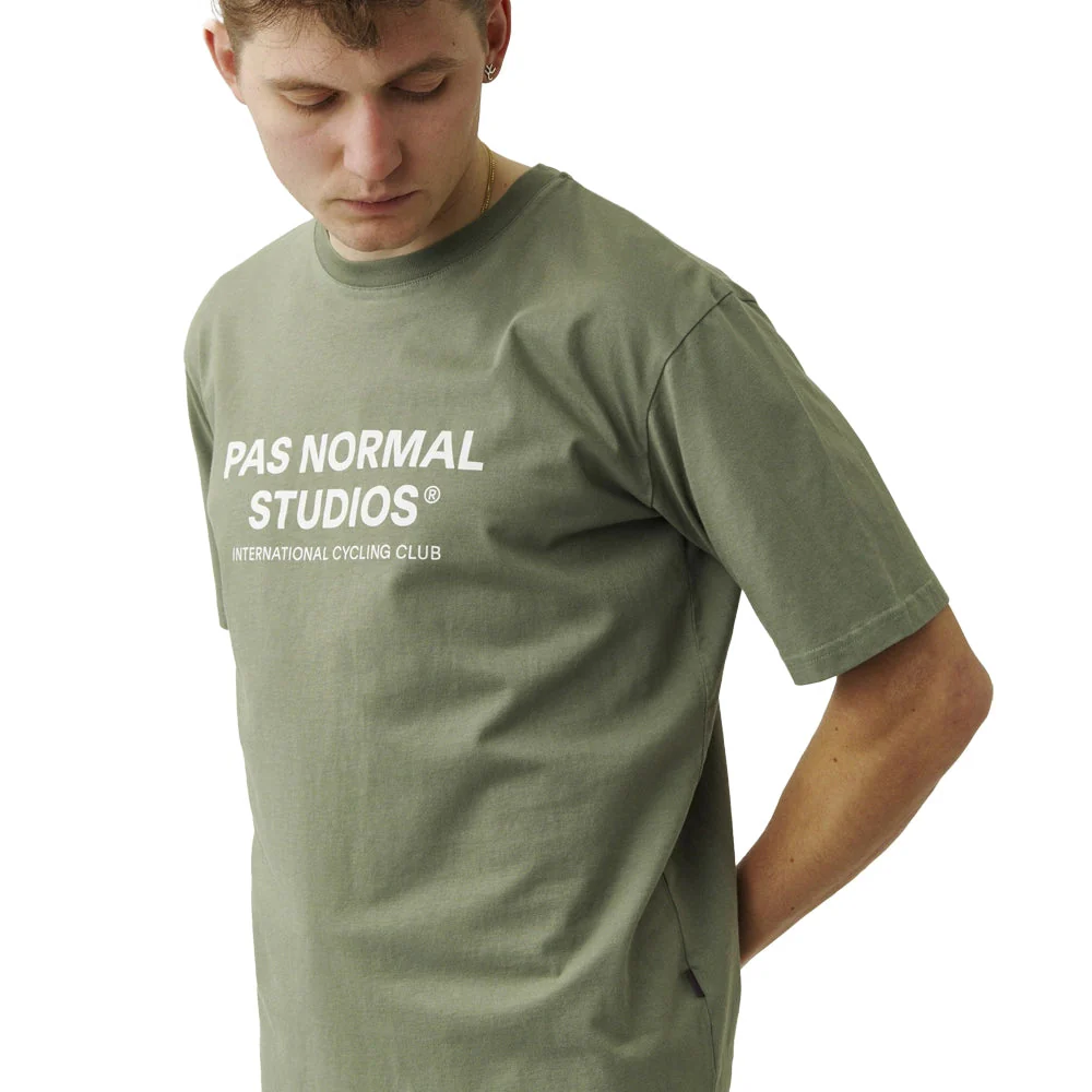 PAS NORMAL STUDIOS Off Race Logo Tshirt Short Sleeve - Dark Celeste - Image 4