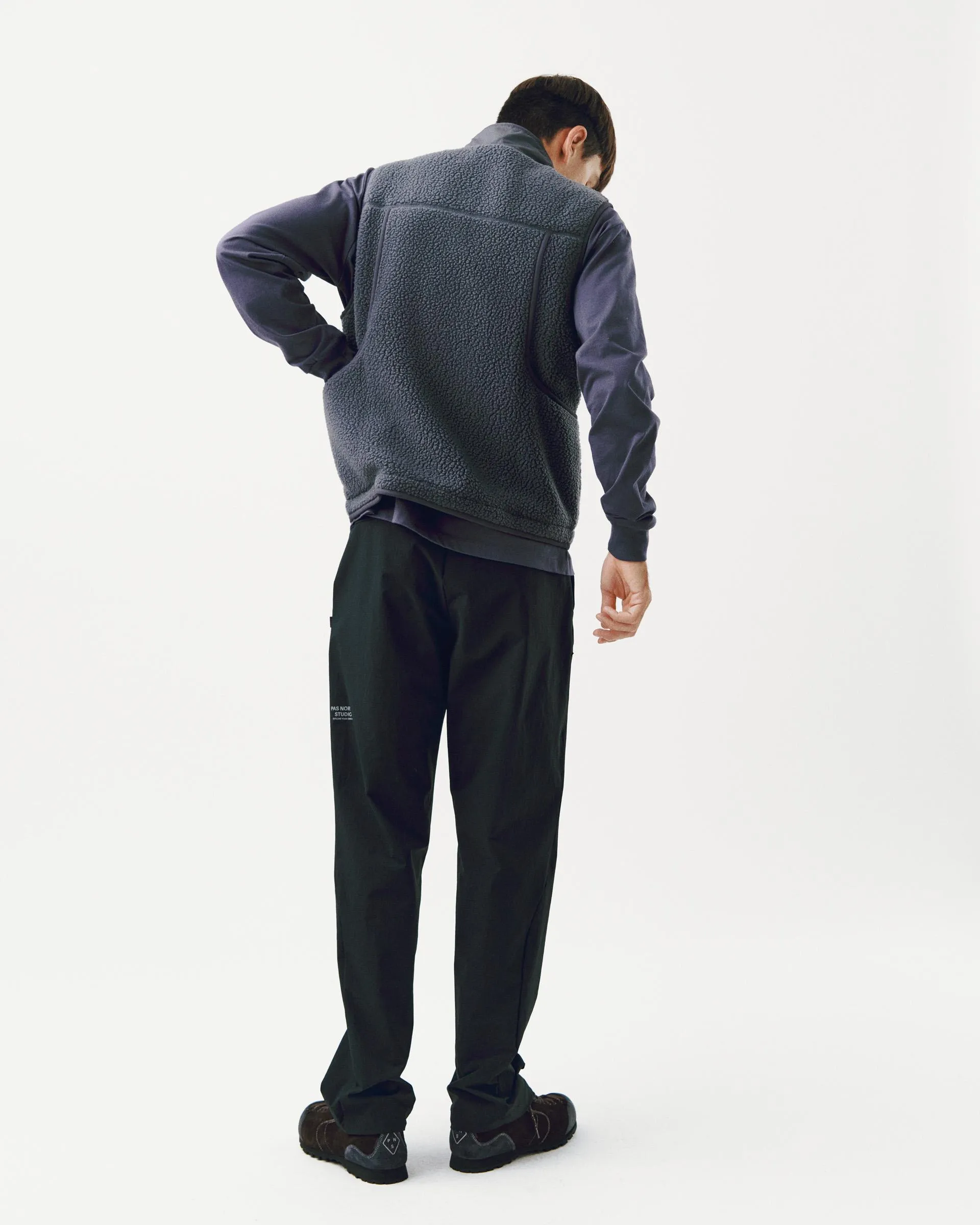 PAS NORMAL STUDIOS Off Race Pile Fleece Vest - Steel - Image 6