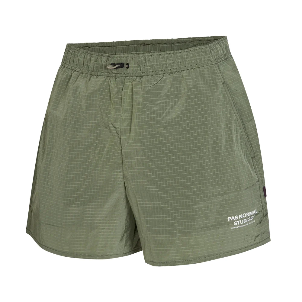 PAS NORMAL STUDIOS Off Race Ripstop Shorts - Army Green - Image 3
