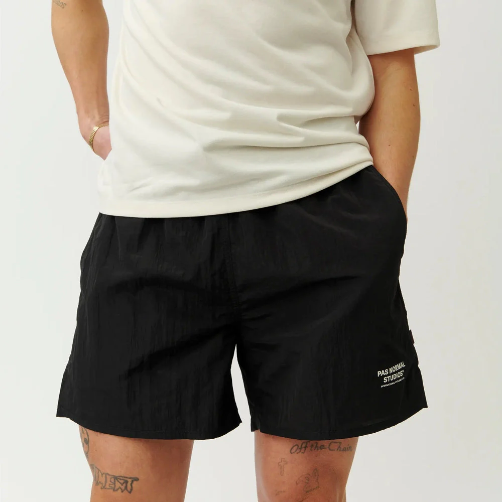 PAS NORMAL STUDIOS Off Race Ripstop Shorts - Black - Image 4