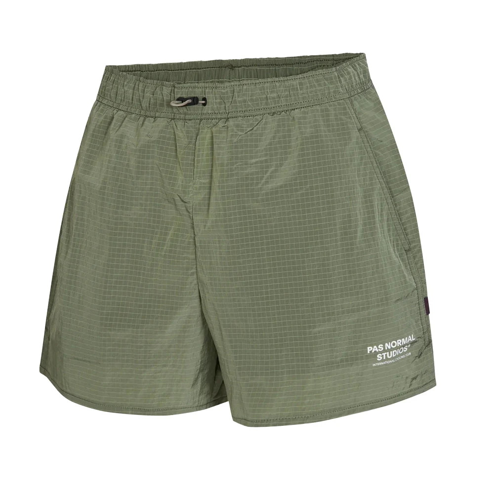 PAS NORMAL STUDIOS Off Race Ripstop Women Shorts - Army Green - Image 3
