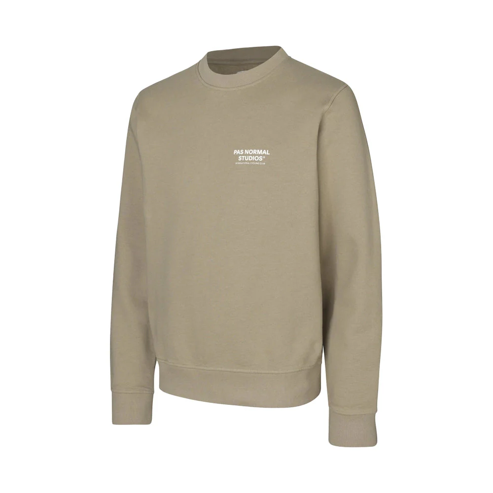 PAS NORMAL STUDIOS Off Race Small Logo Sweatshirt - Beige - Image 3