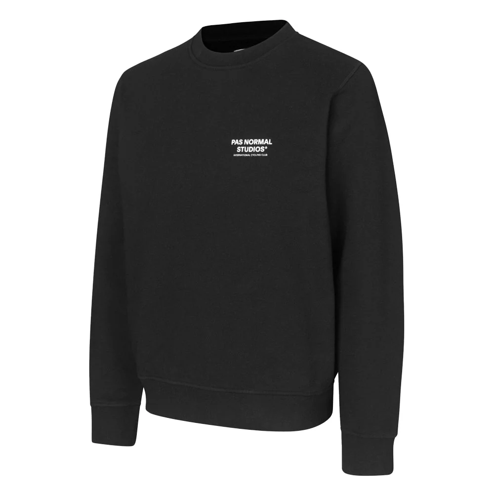 PAS NORMAL STUDIOS Off Race Small Logo Sweatshirt - Black - Image 2