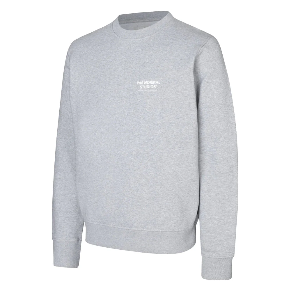PAS NORMAL STUDIOS Off Race Small Logo Sweatshirt - Grey - Image 2