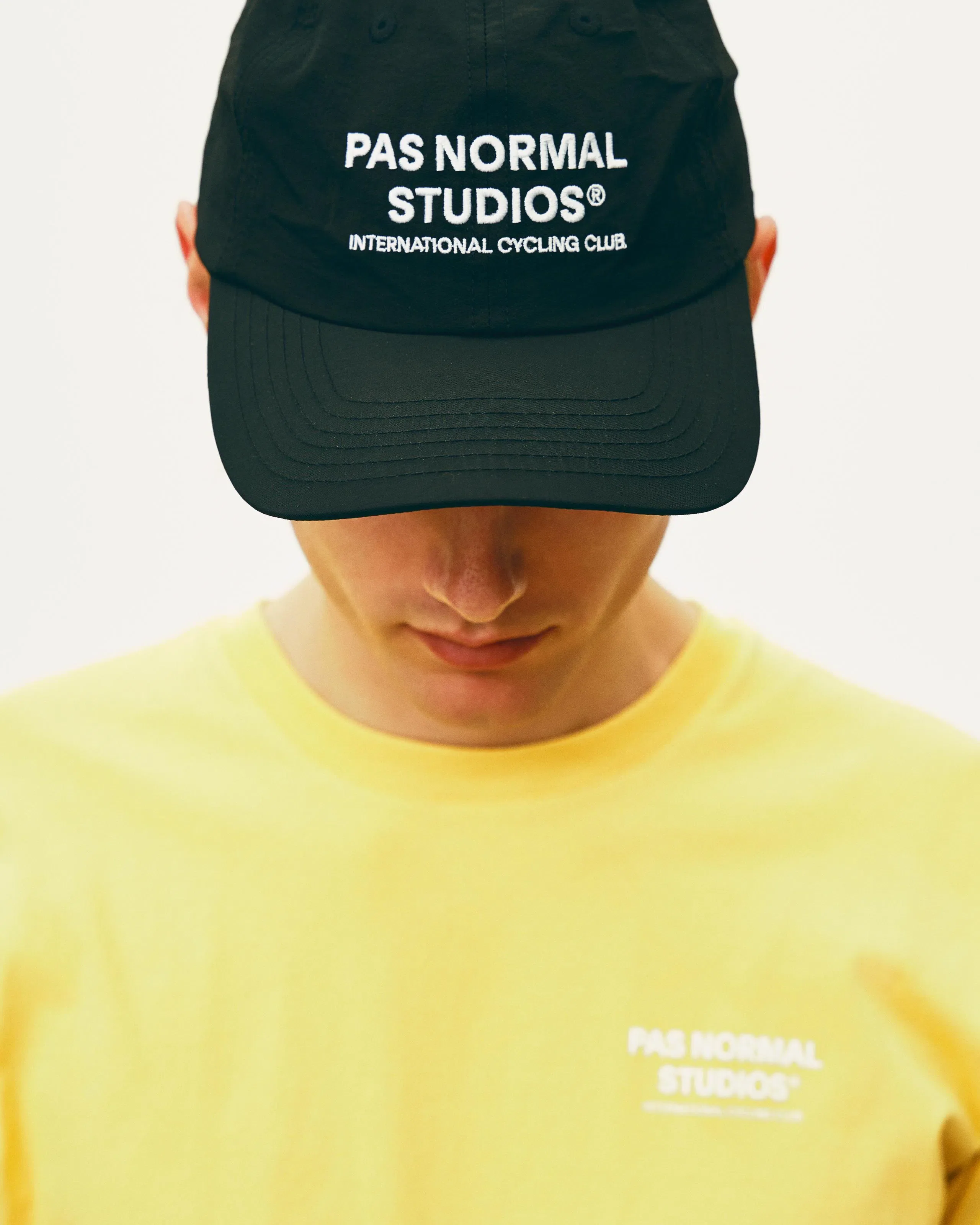 PAS NORMAL STUDIOS Off Race Small Logo Tshirt Short Sleeve - Dusty Yellow/White - Image 3