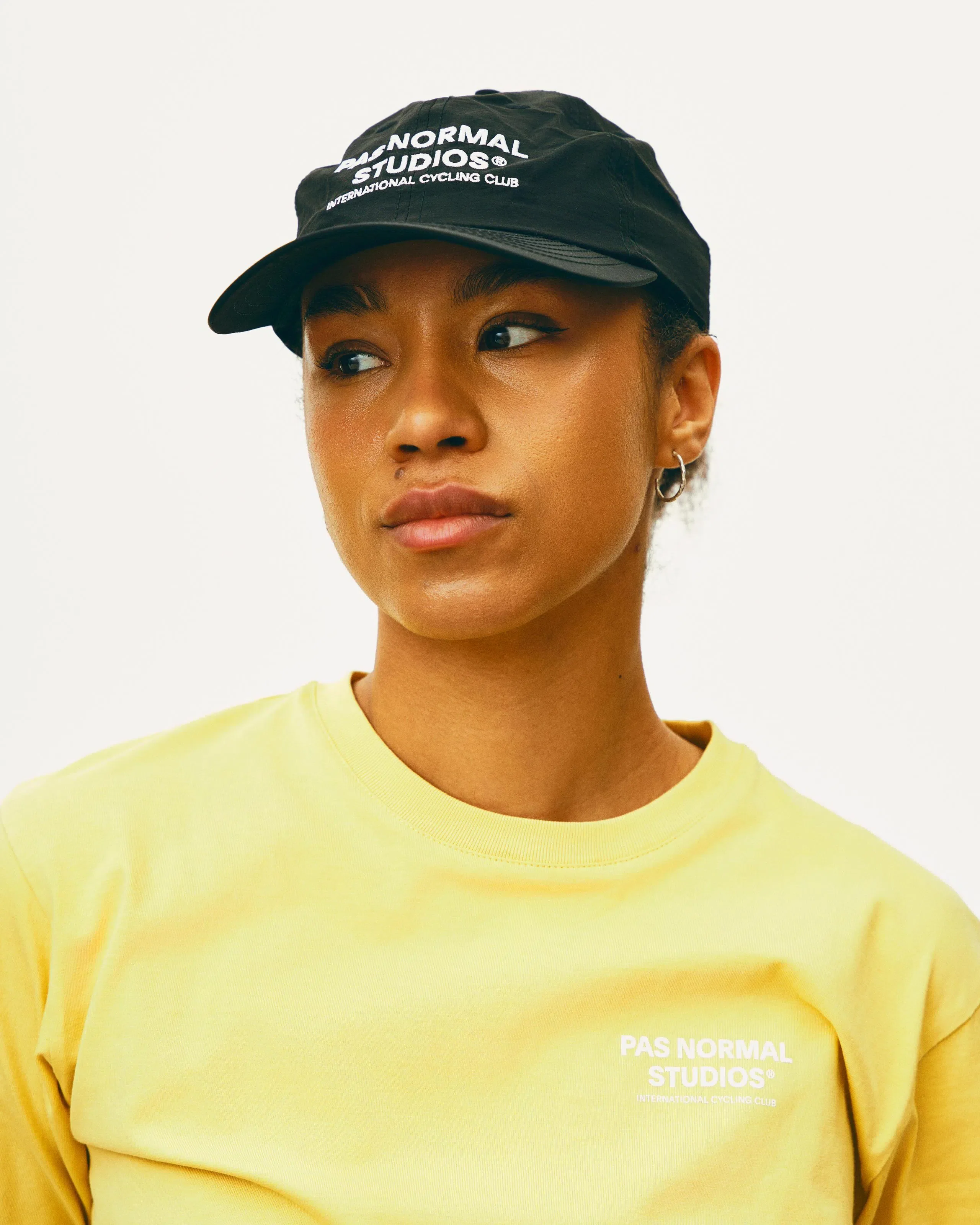 PAS NORMAL STUDIOS Off Race Small Logo Tshirt Short Sleeve - Dusty Yellow/White - Image 4