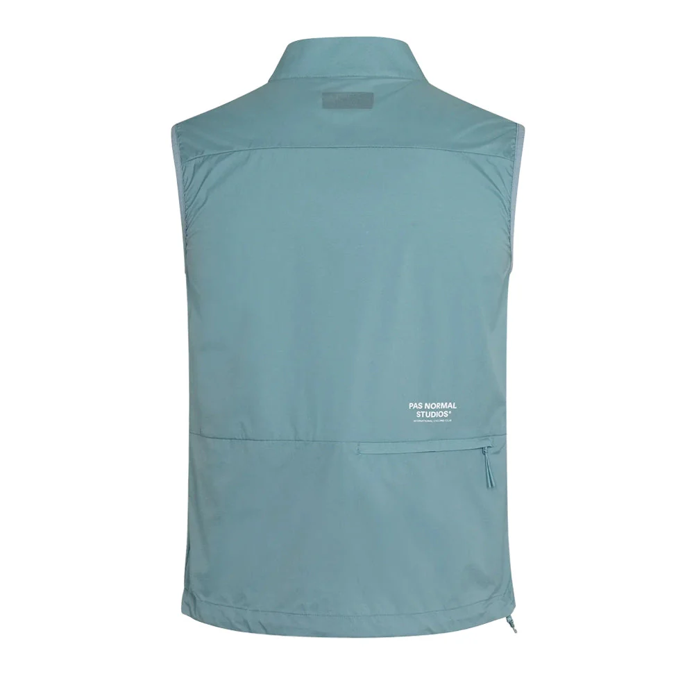PAS NORMAL STUDIOS Off Race Stow Away Gilet - Dusty Blue - Image 2