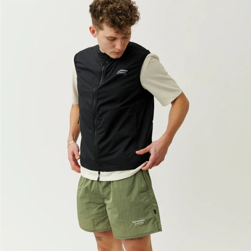 PAS NORMAL STUDIOS Off Race Stow Away Gilet - Black - Image 4