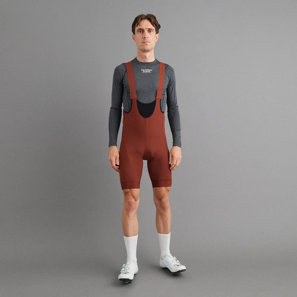PAS NORMAL STUDIOS Mechanism Deep Winter Bib Shorts - Mahogany - Image 4