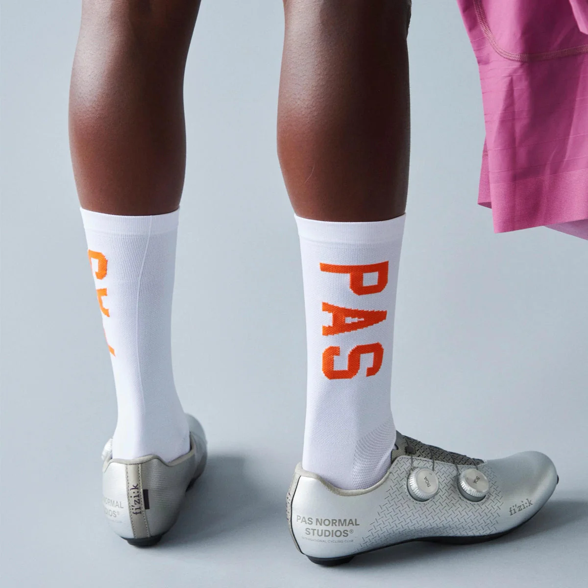PAS NORMAL STUDIOS PAS Mechanism Socks SS24 - White/Orange - Image 2