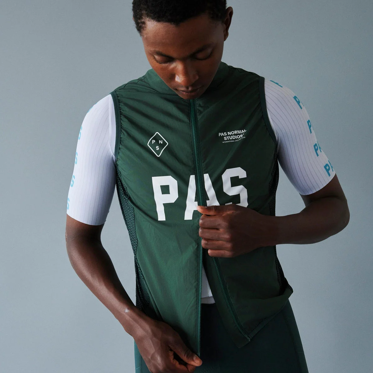 PAS NORMAL STUDIOS PAS Mechanism Stow Away Gilet SS24 - Petroleum - Image 4