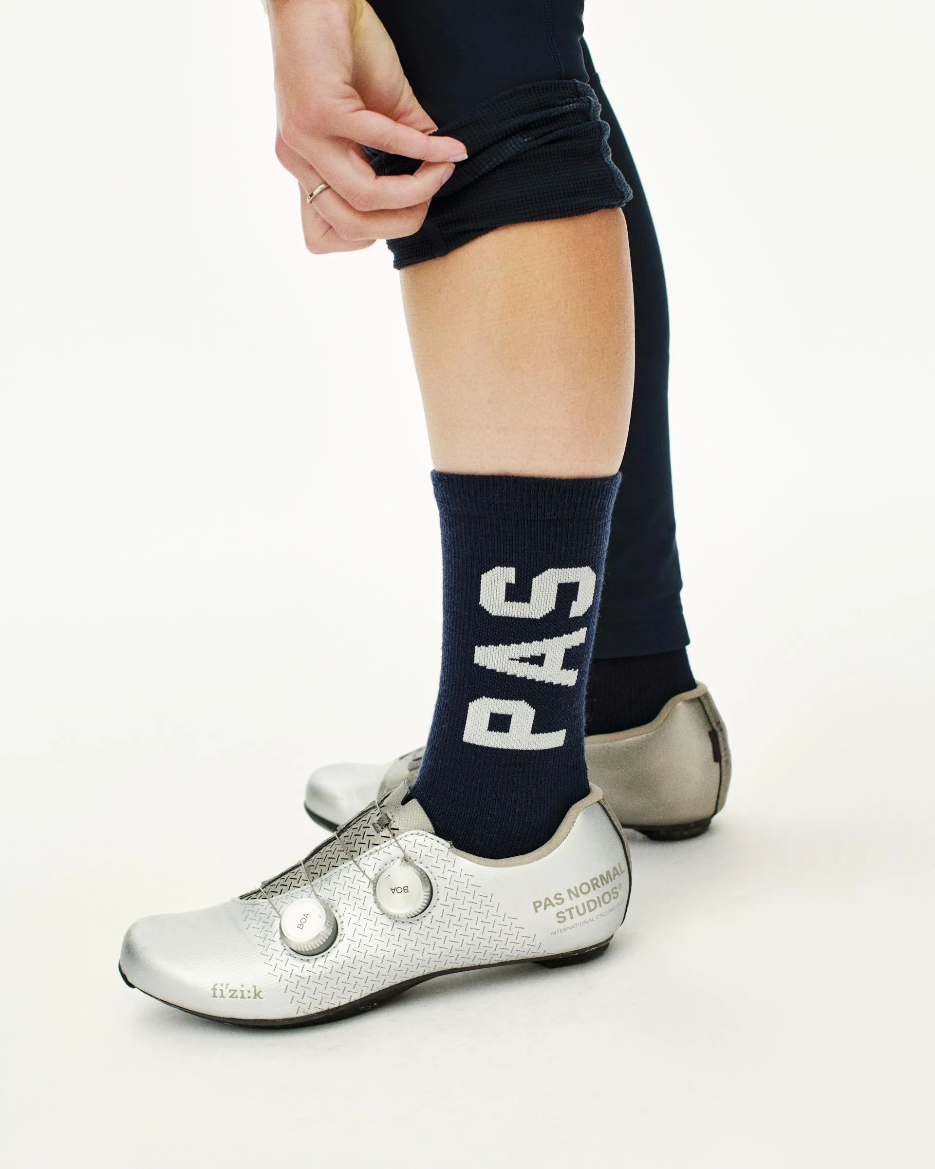PAS NORMAL STUDIOS PAS Thermal Wool Socks - Navy - Image 2