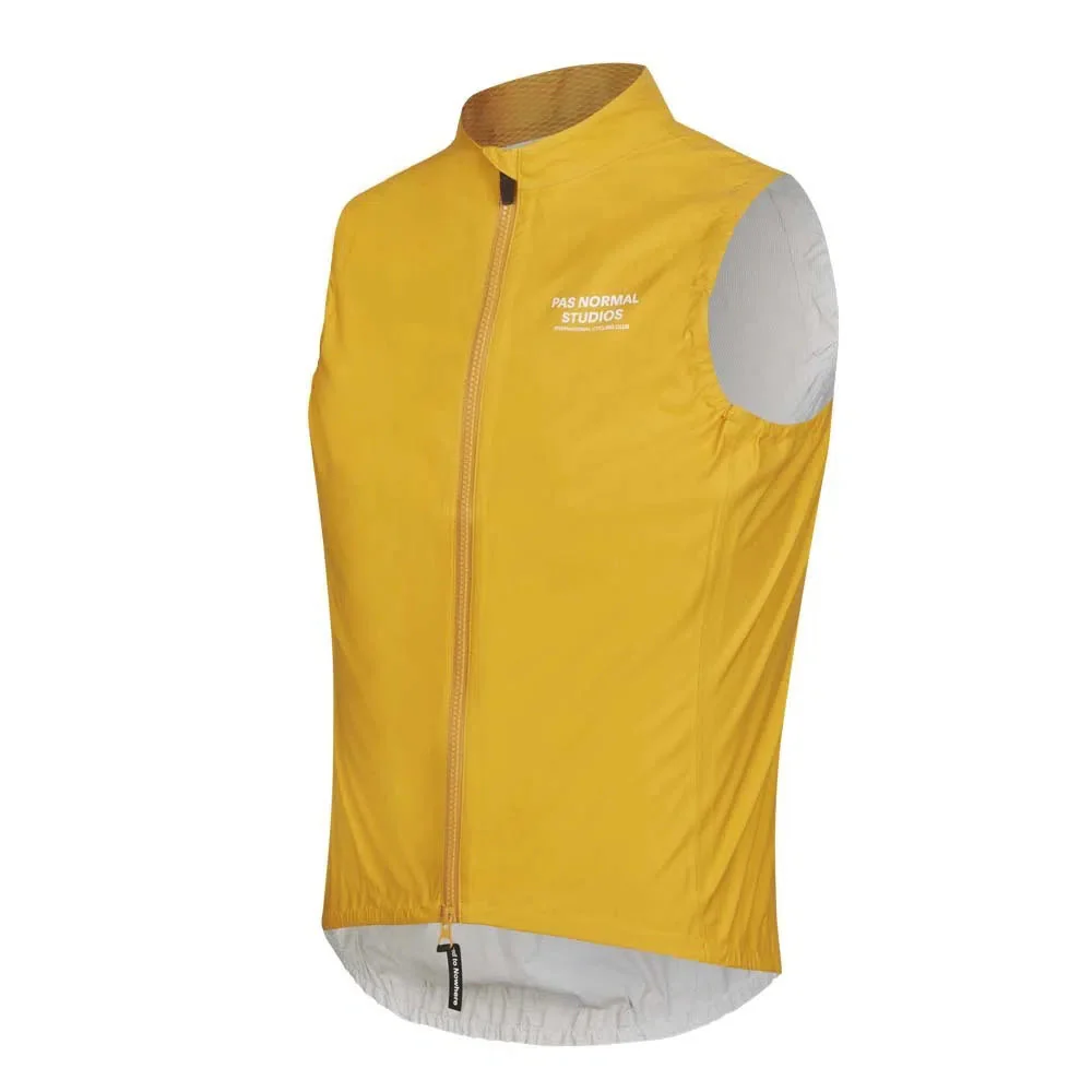 PAS NORMAL STUDIOS Mechanism Rain Gilet - Bright Yellow - Image 3