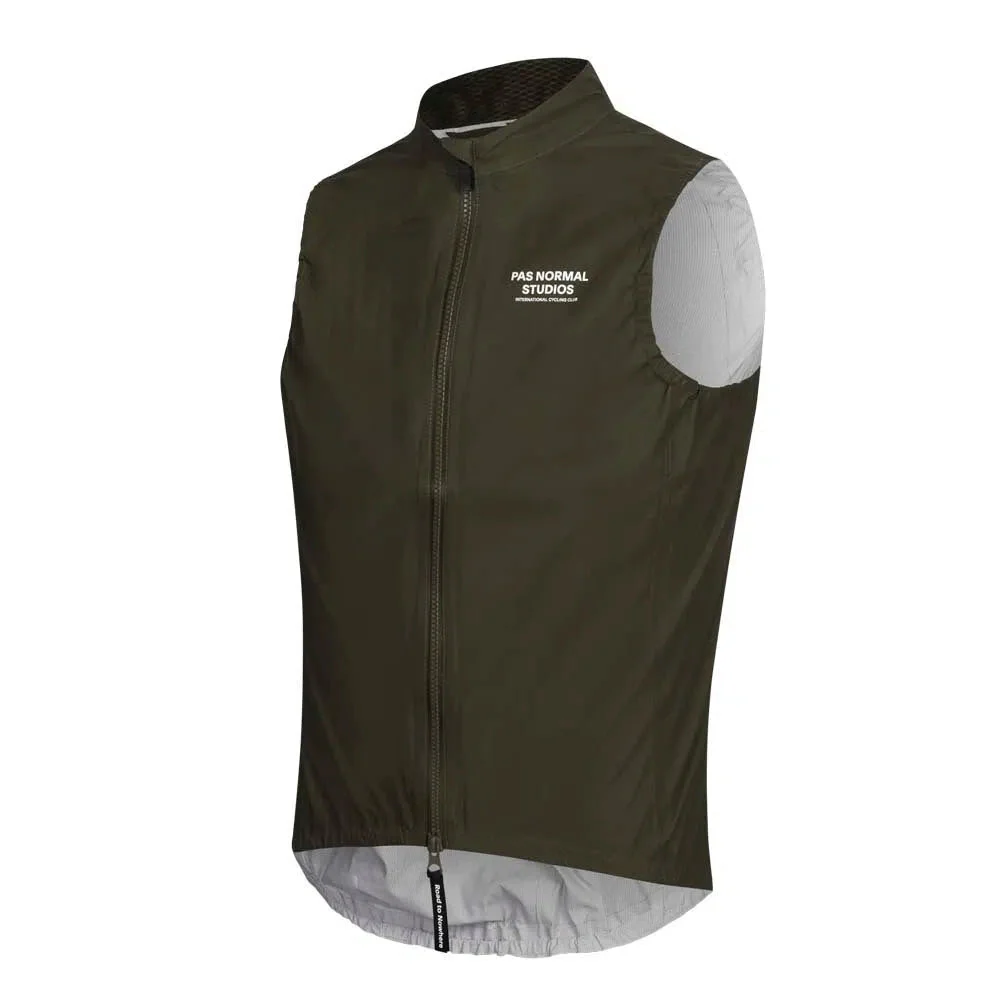 PAS NORMAL STUDIOS Mechanism Rain Gilet - Olive - Image 3