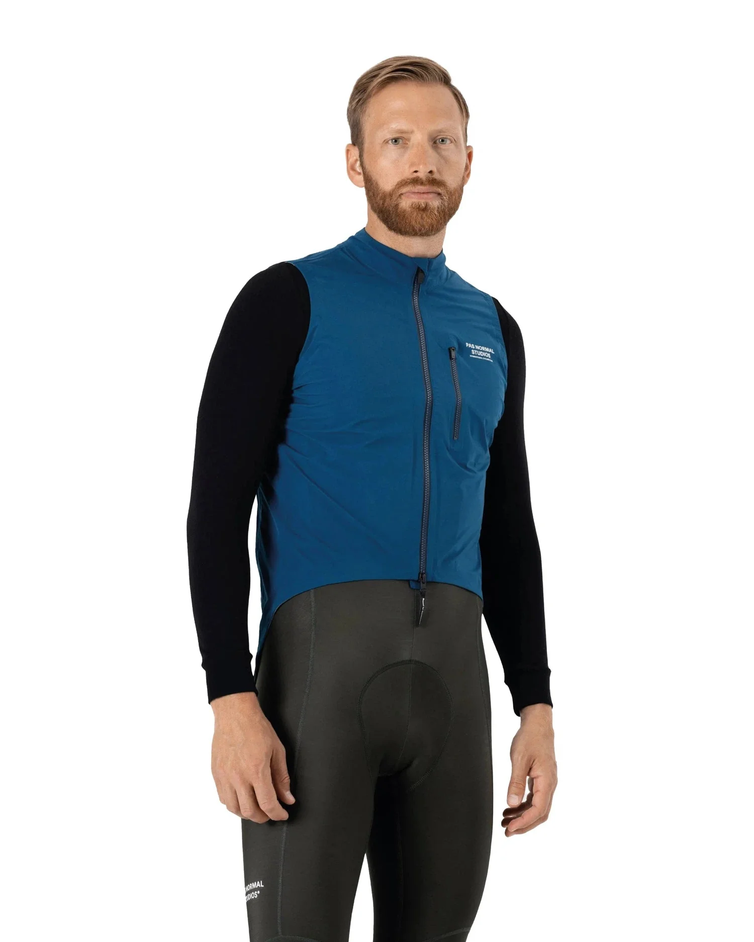 PAS NORMAL STUDIOS Essential Shield Gilet - Dark Blue - Image 4